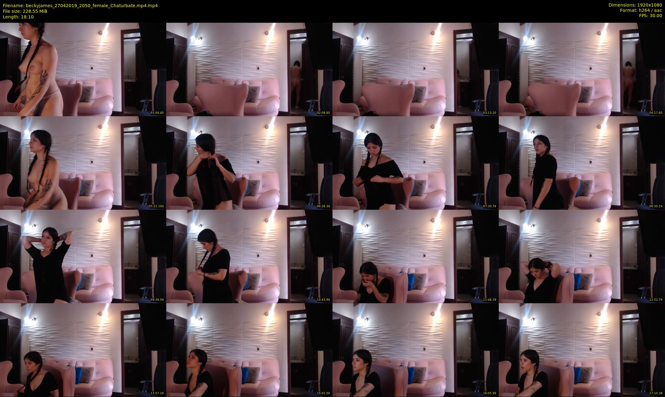 beckyjames — 19 minute Chaturbate female cam show recording, 1080p, Apr 27, 2019