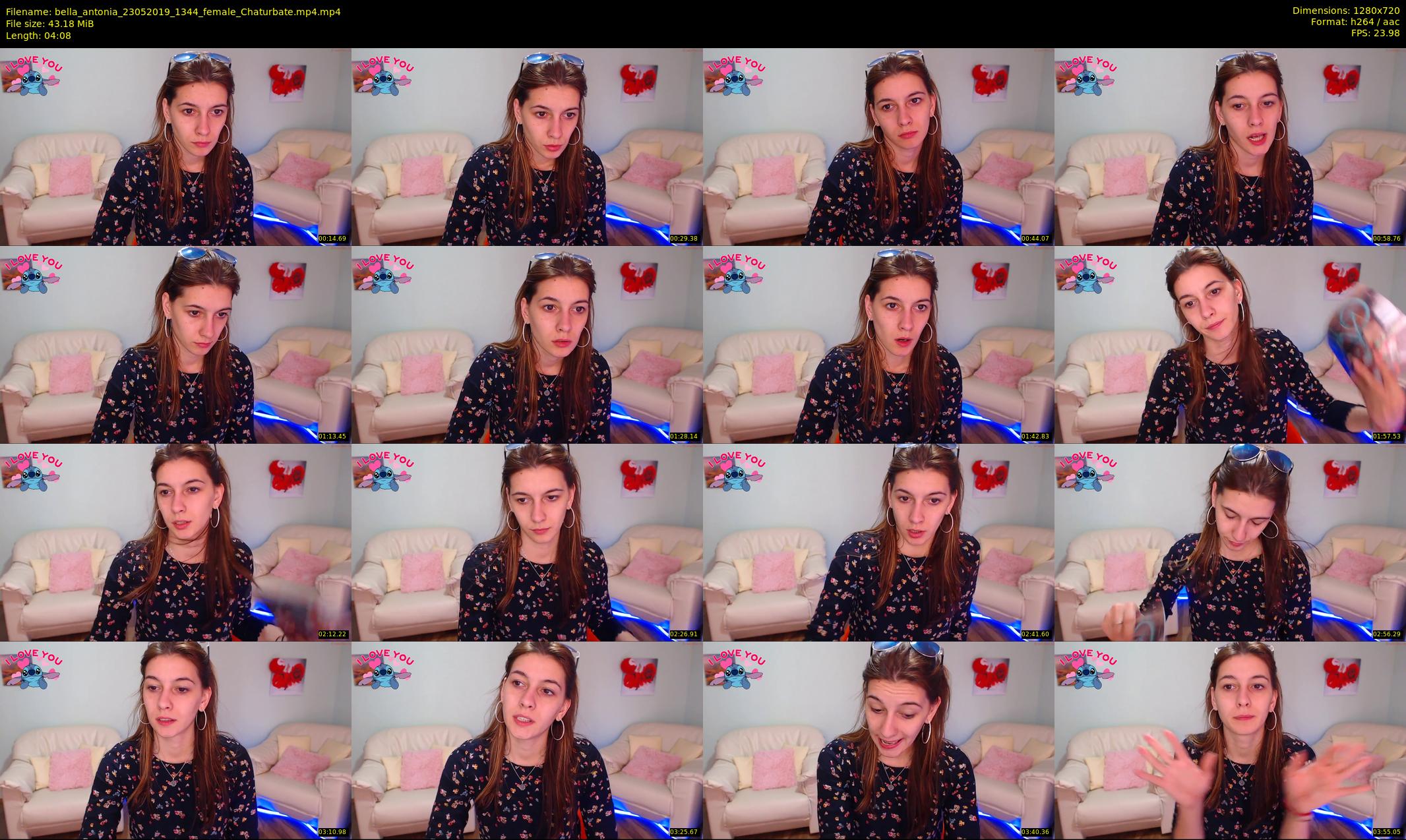 bella_antonia — 5 minute Chaturbate female cam show recording, 720p, May 23, 2019