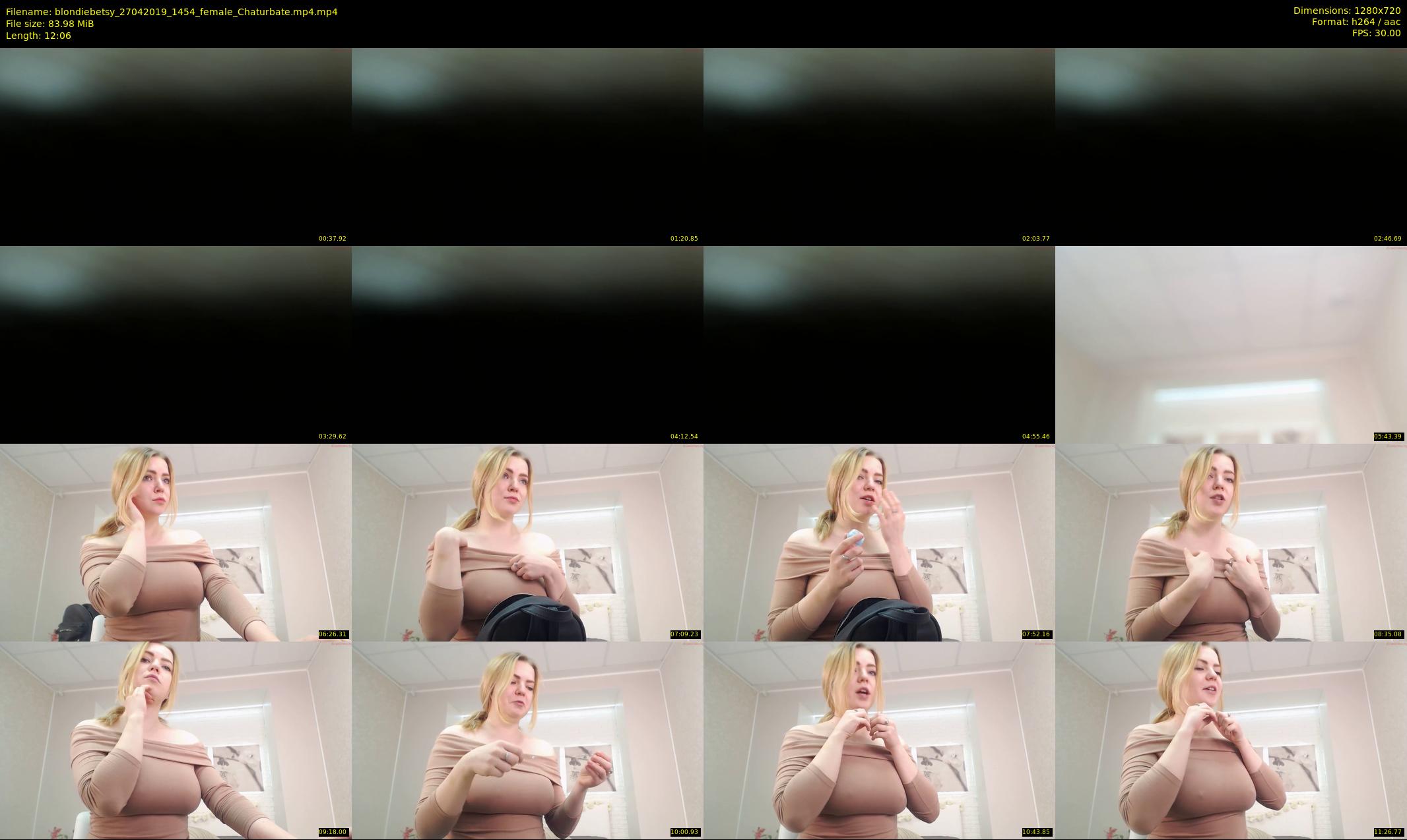blondiebetsy — 13 minute Chaturbate female cam show recording, 720p, Apr 27, 2019