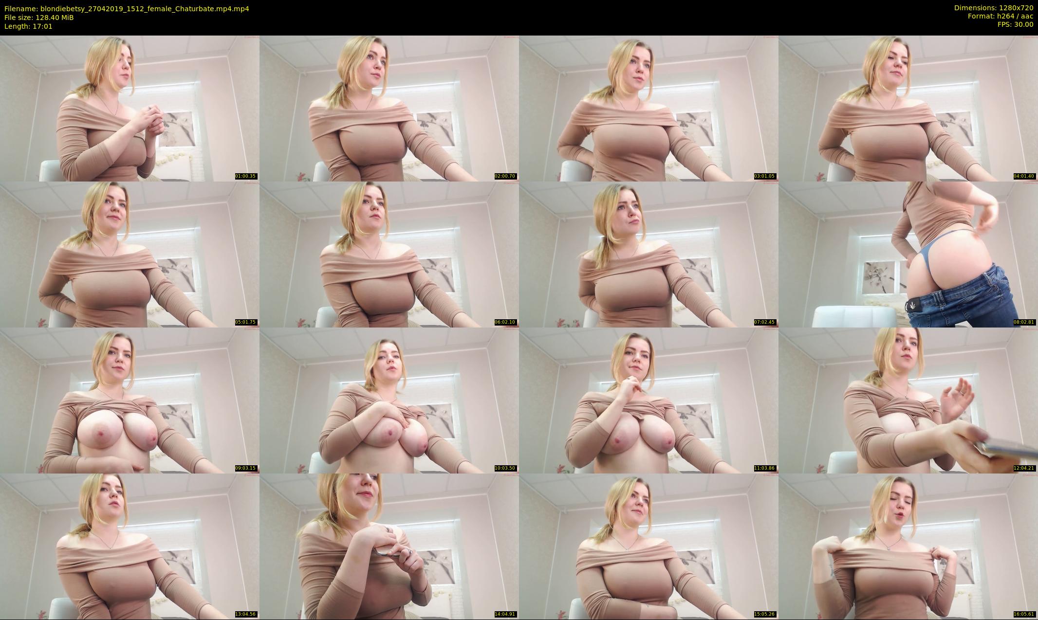 blondiebetsy — 18 minute Chaturbate female cam show recording, 720p, Apr 27, 2019