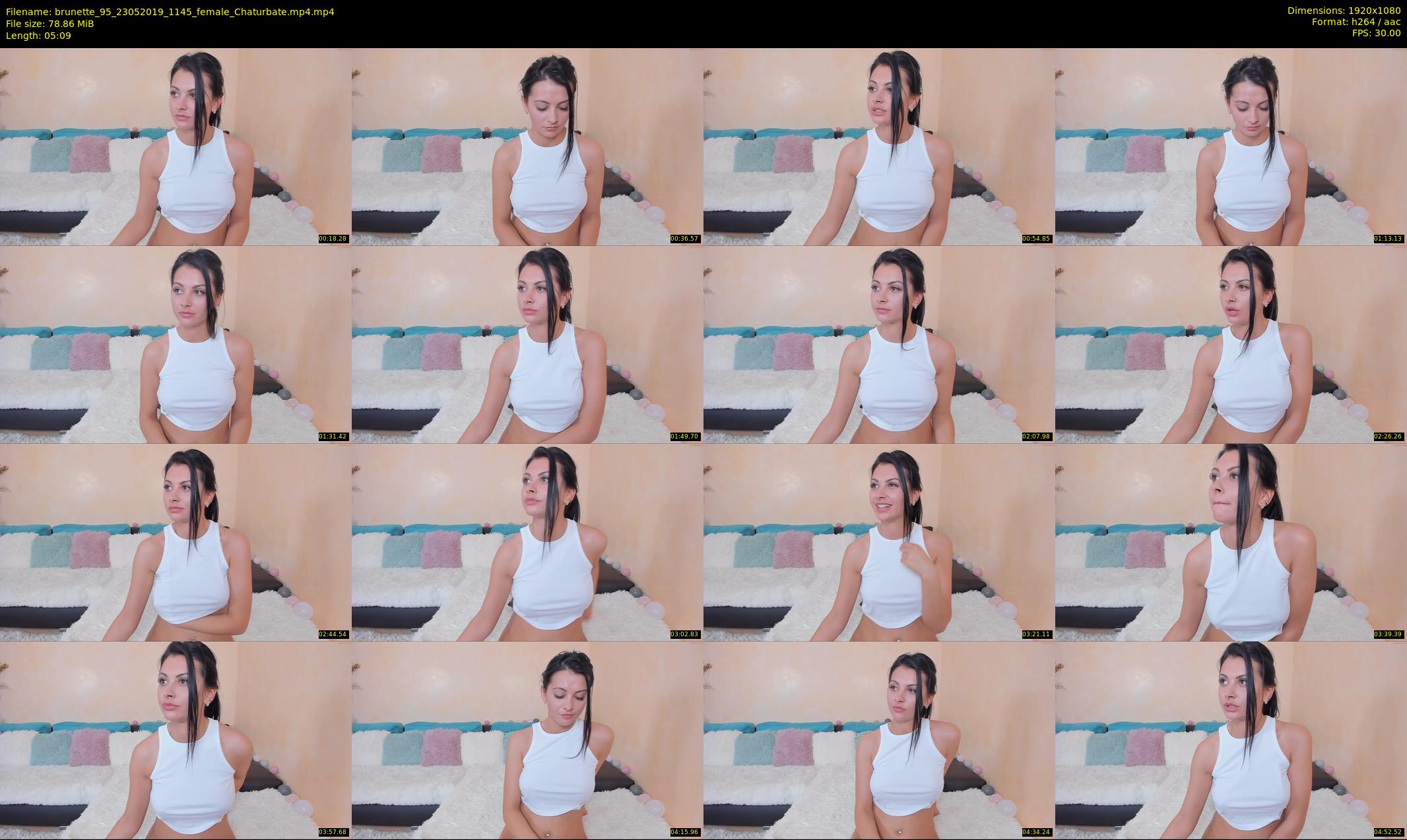 brunette_95 — 6 minute Chaturbate female cam show recording, 1080p, May 23, 2019