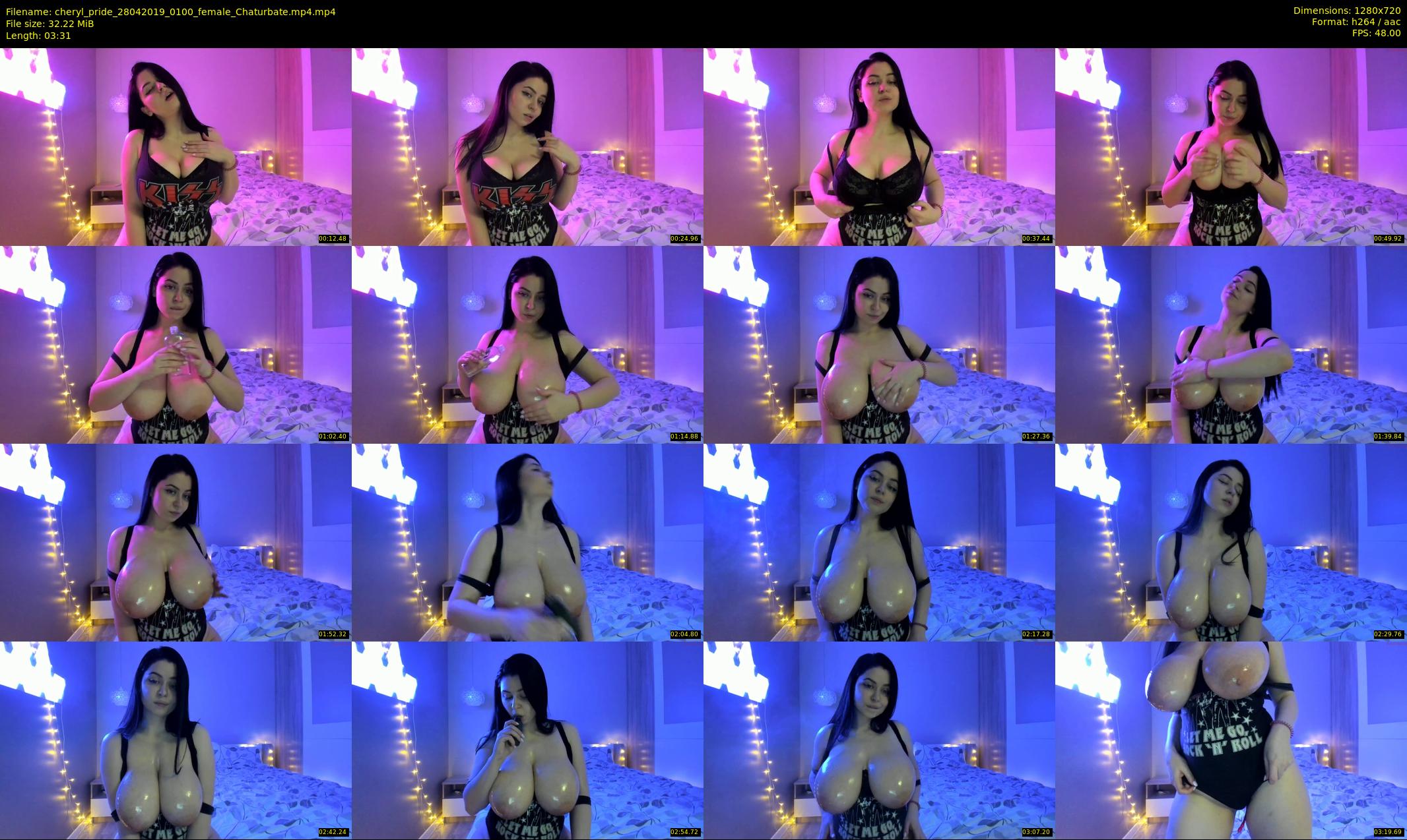cheryl_pride — 4 minute Chaturbate female cam show recording, 720p, Apr 28, 2019