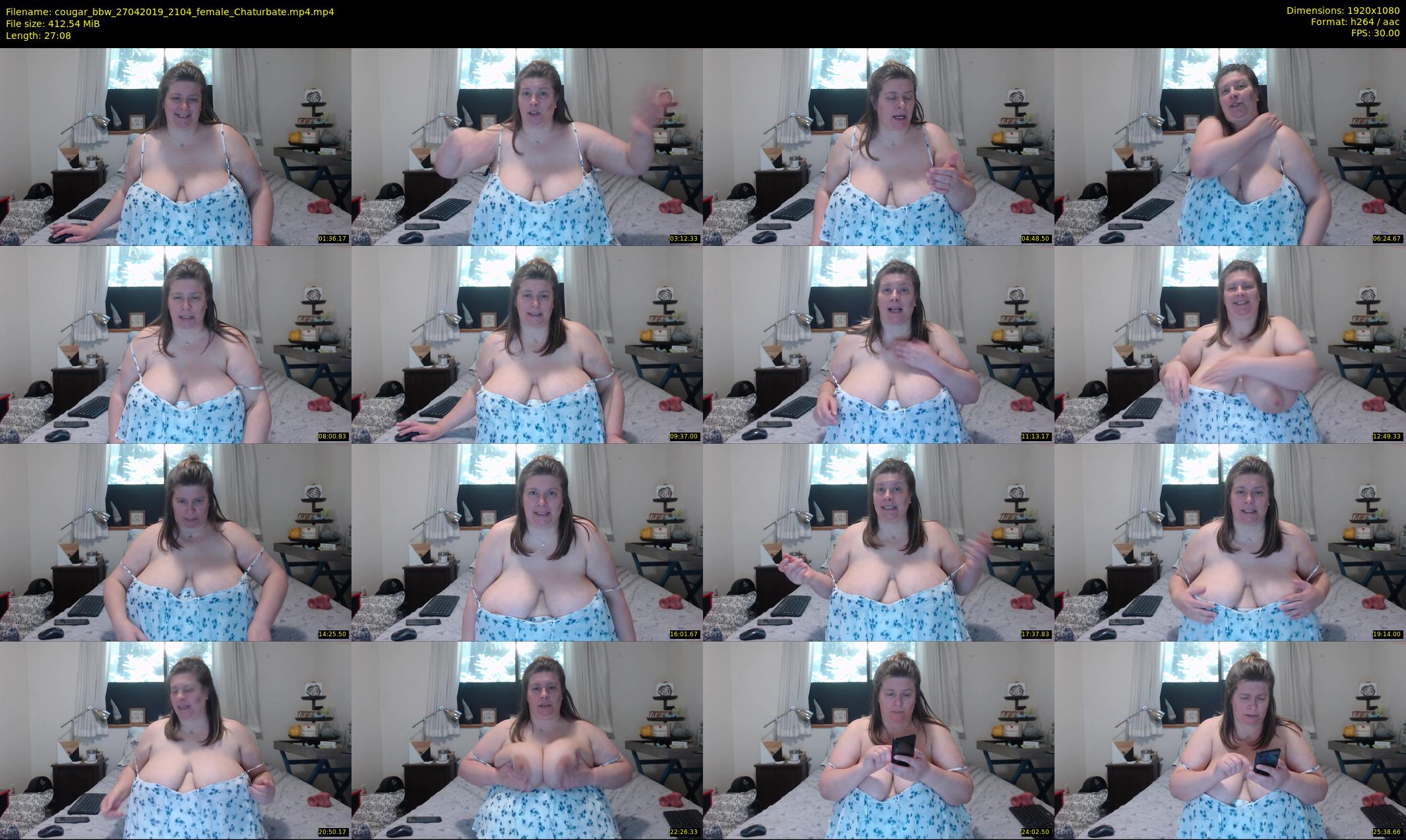 cougar_bbw — 28 minute Chaturbate female cam show recording, 1080p, Apr 27, 2019
