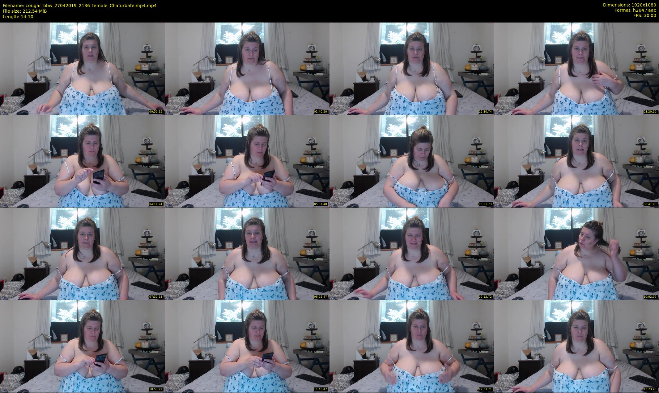 cougar_bbw — 15 minute Chaturbate female cam show recording, 1080p, Apr 27, 2019