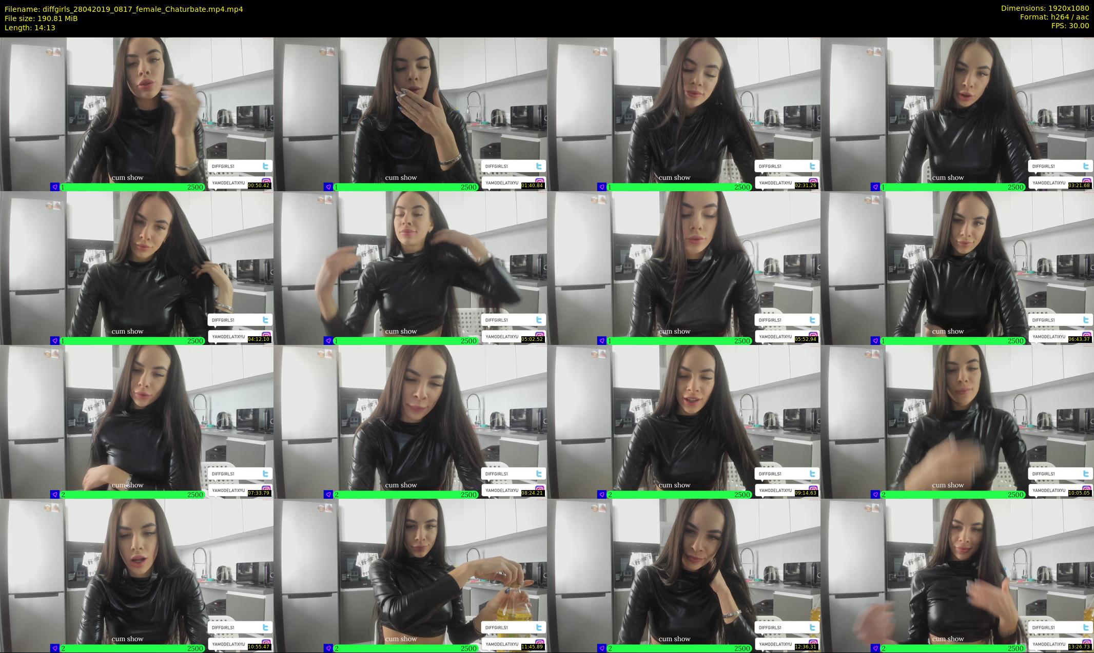 diffgirls — 15 minute Chaturbate female cam show recording, 1080p, Apr 28, 2019
