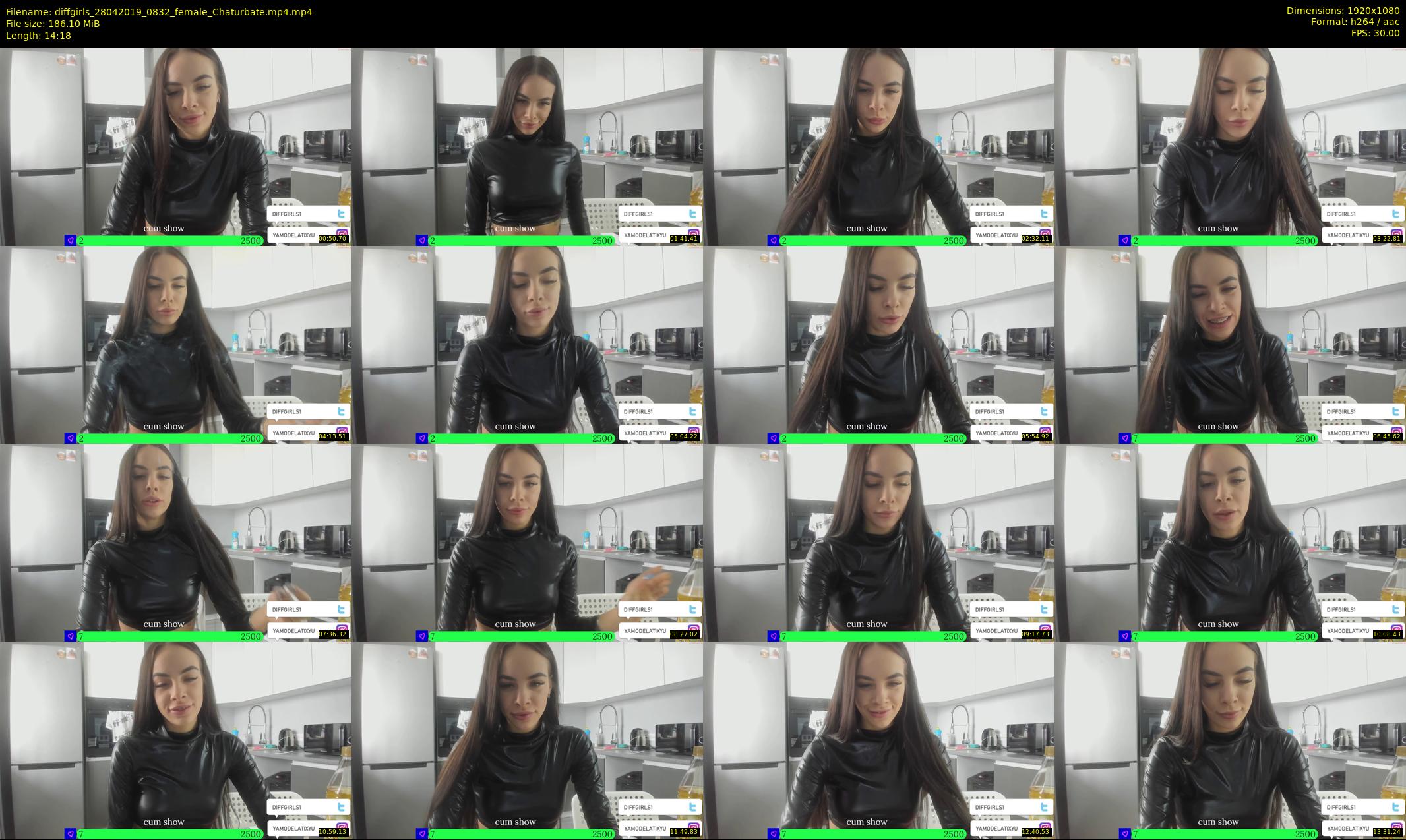 diffgirls — 15 minute Chaturbate female cam show recording, 1080p, Apr 28, 2019
