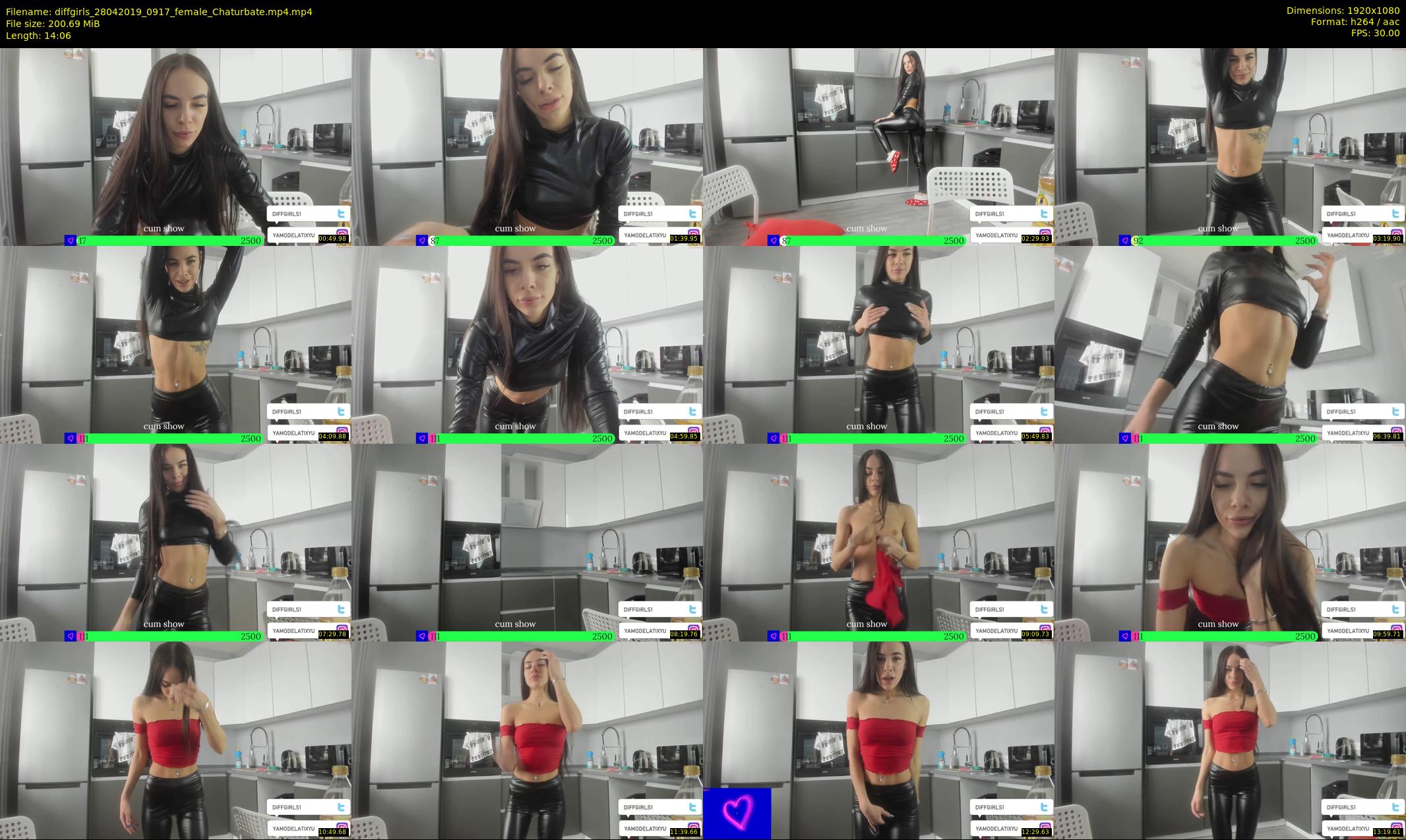 diffgirls — 15 minute Chaturbate female cam show recording, 1080p, Apr 28, 2019