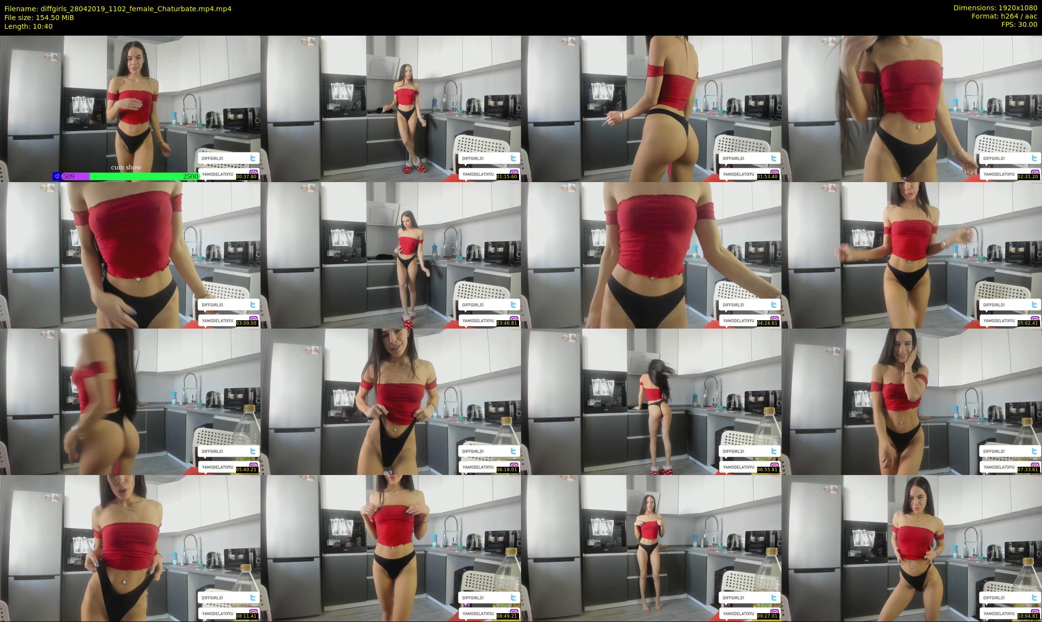diffgirls — 11 minute Chaturbate female cam show recording, 1080p, Apr 28, 2019