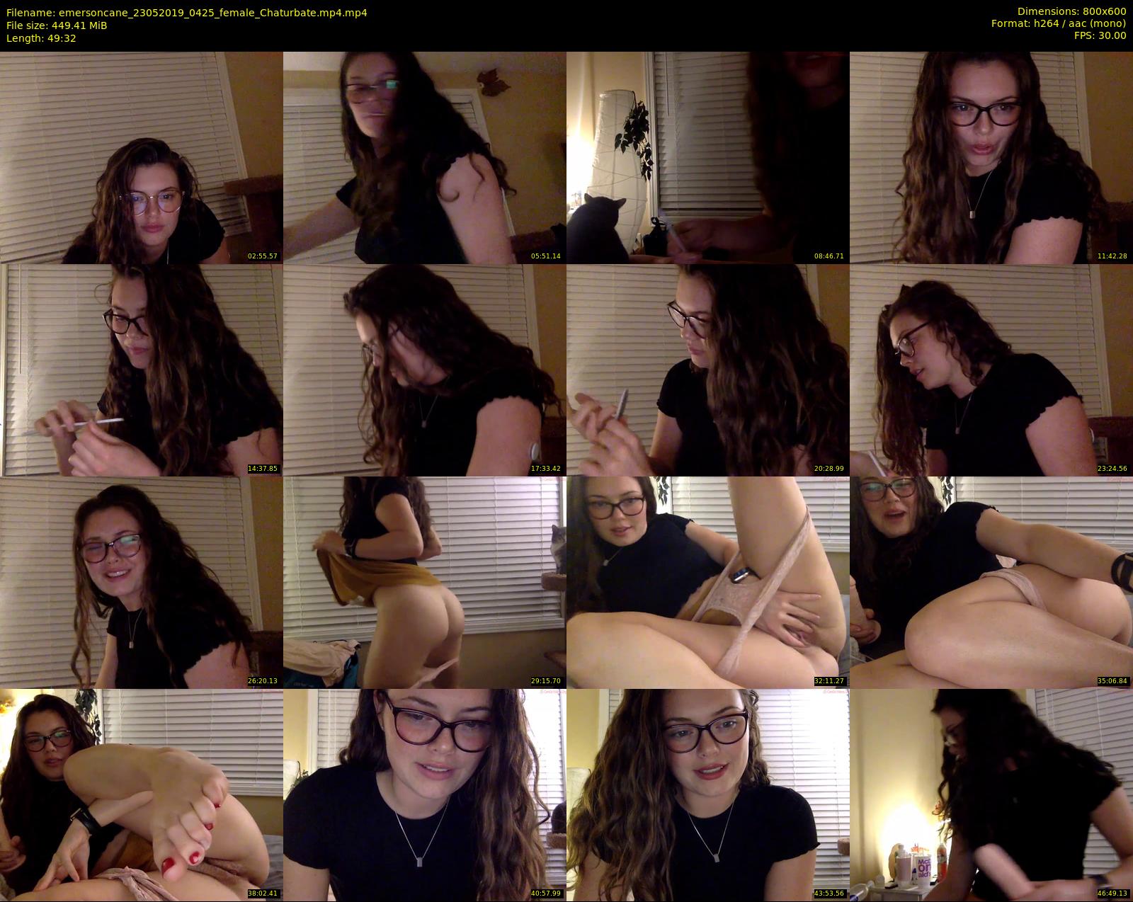 emersoncane — 50 minute Chaturbate female cam show recording, 480p, May 23, 2019