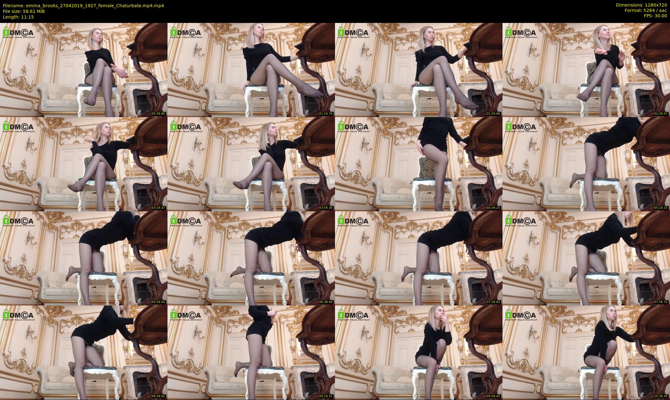 emma_brooks — 12 minute Chaturbate female cam show recording, 720p, Apr 27, 2019