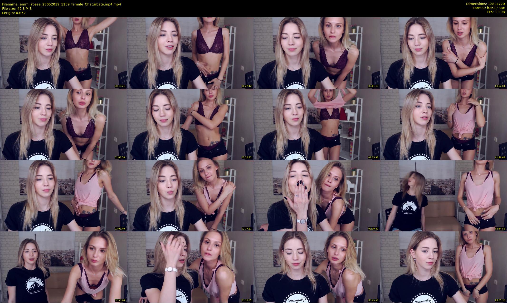 emmi_rosee — 4 minute Chaturbate female cam show recording, 720p, May 23, 2019