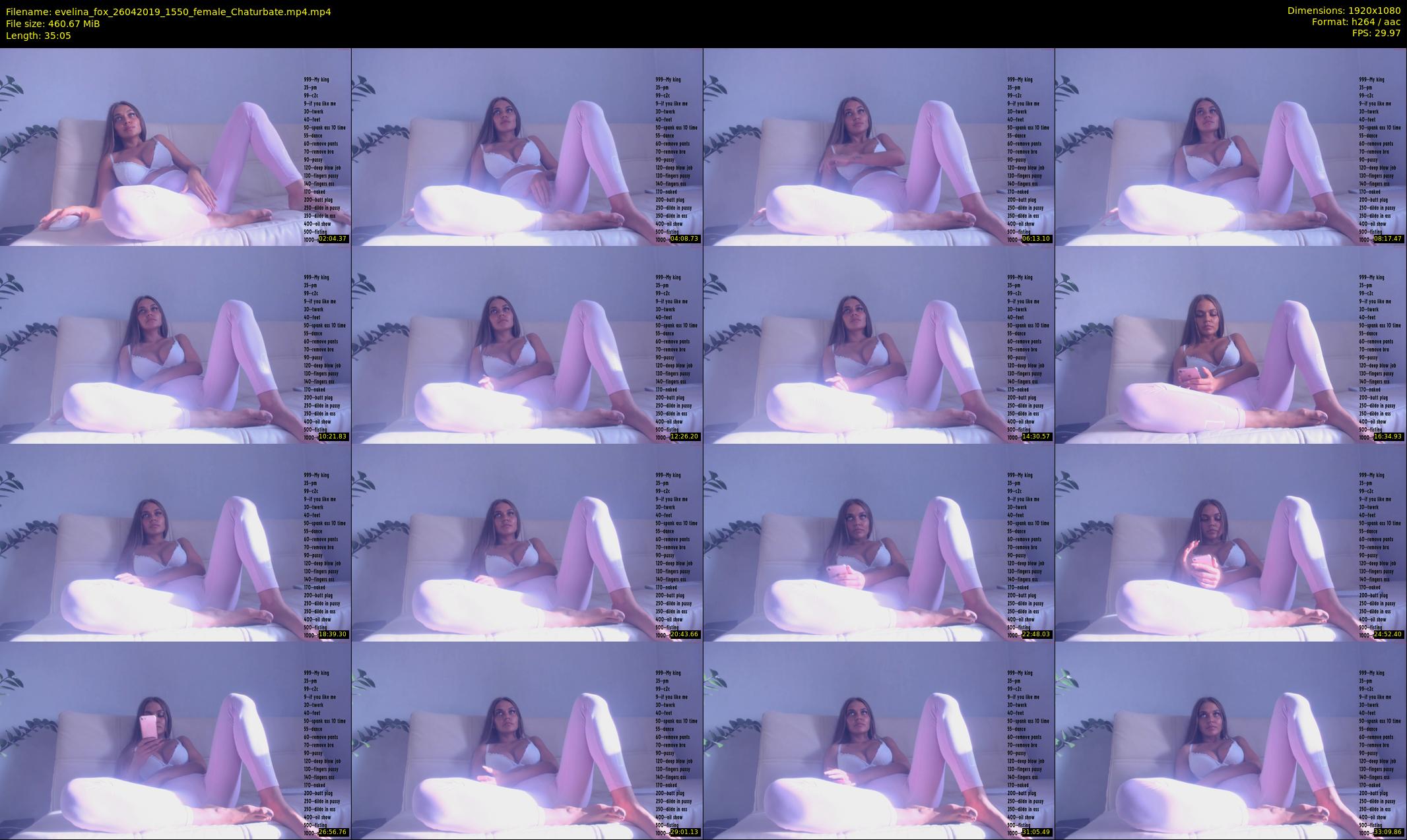 evelina_fox — 36 minute Chaturbate female cam show recording, 1080p, Apr 26, 2019