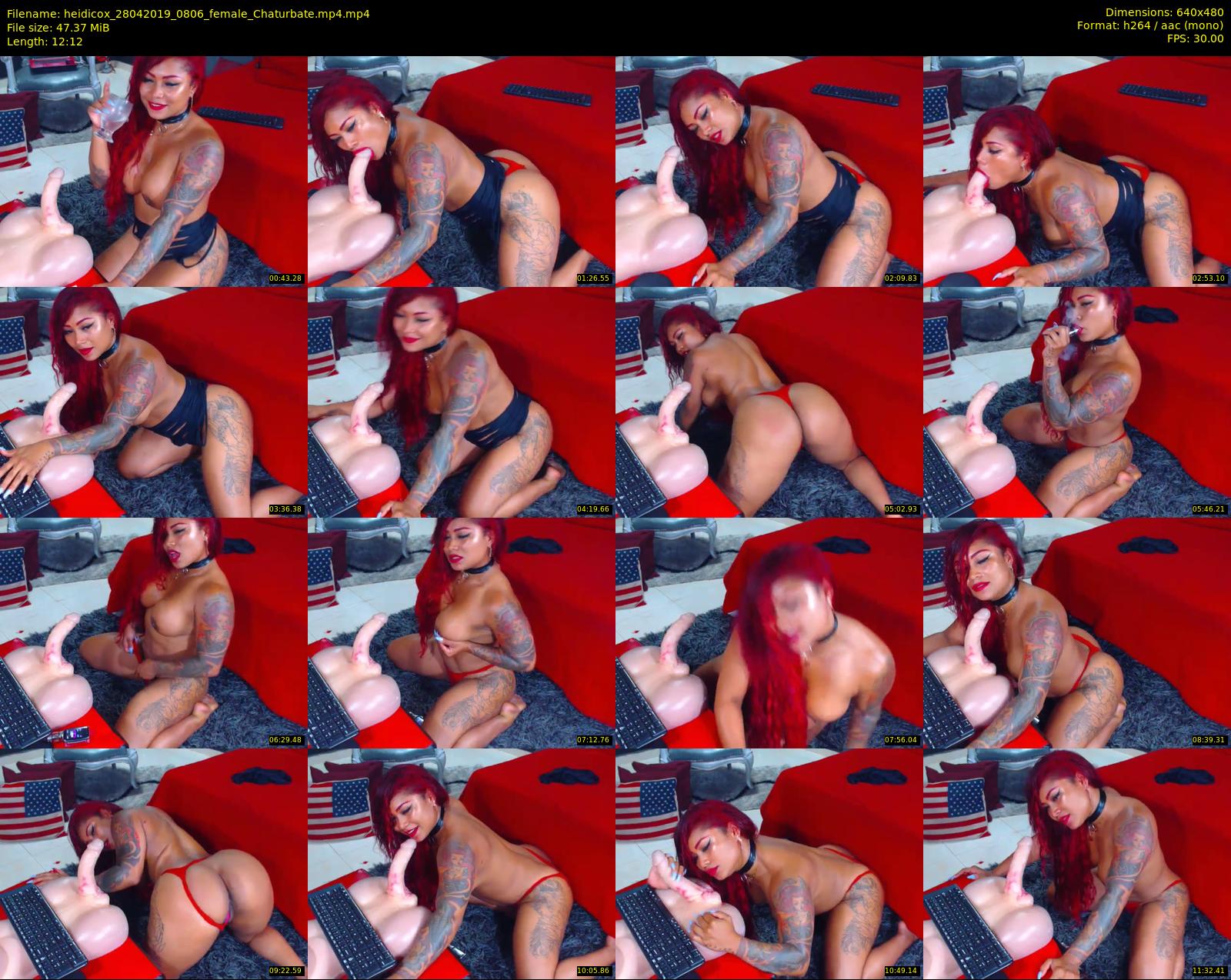 heidicox — 13 minute Chaturbate female cam show recording, 480p, Apr 28, 2019