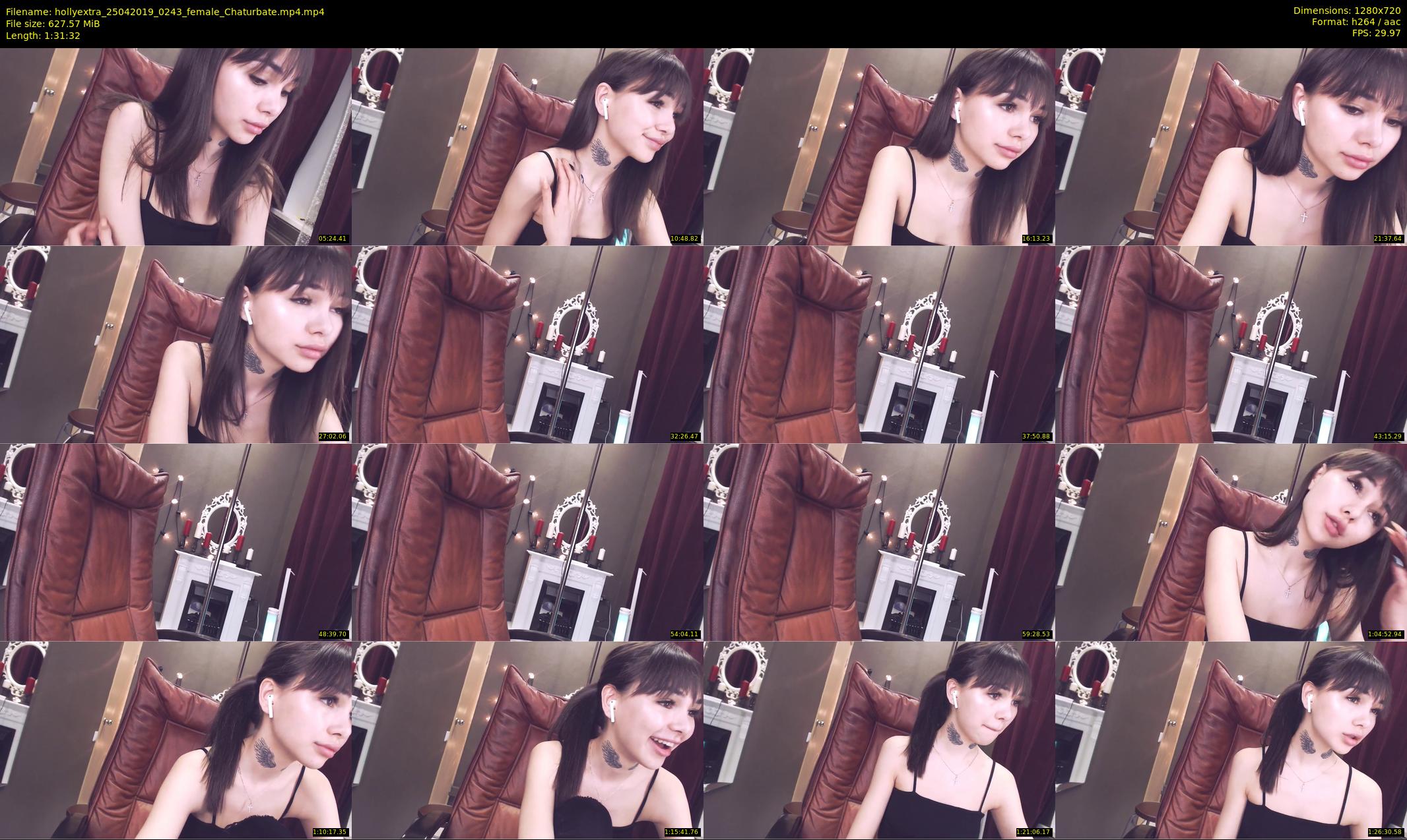 hollyextra — 92 minute Chaturbate female cam show recording, 720p, Apr 25, 2019
