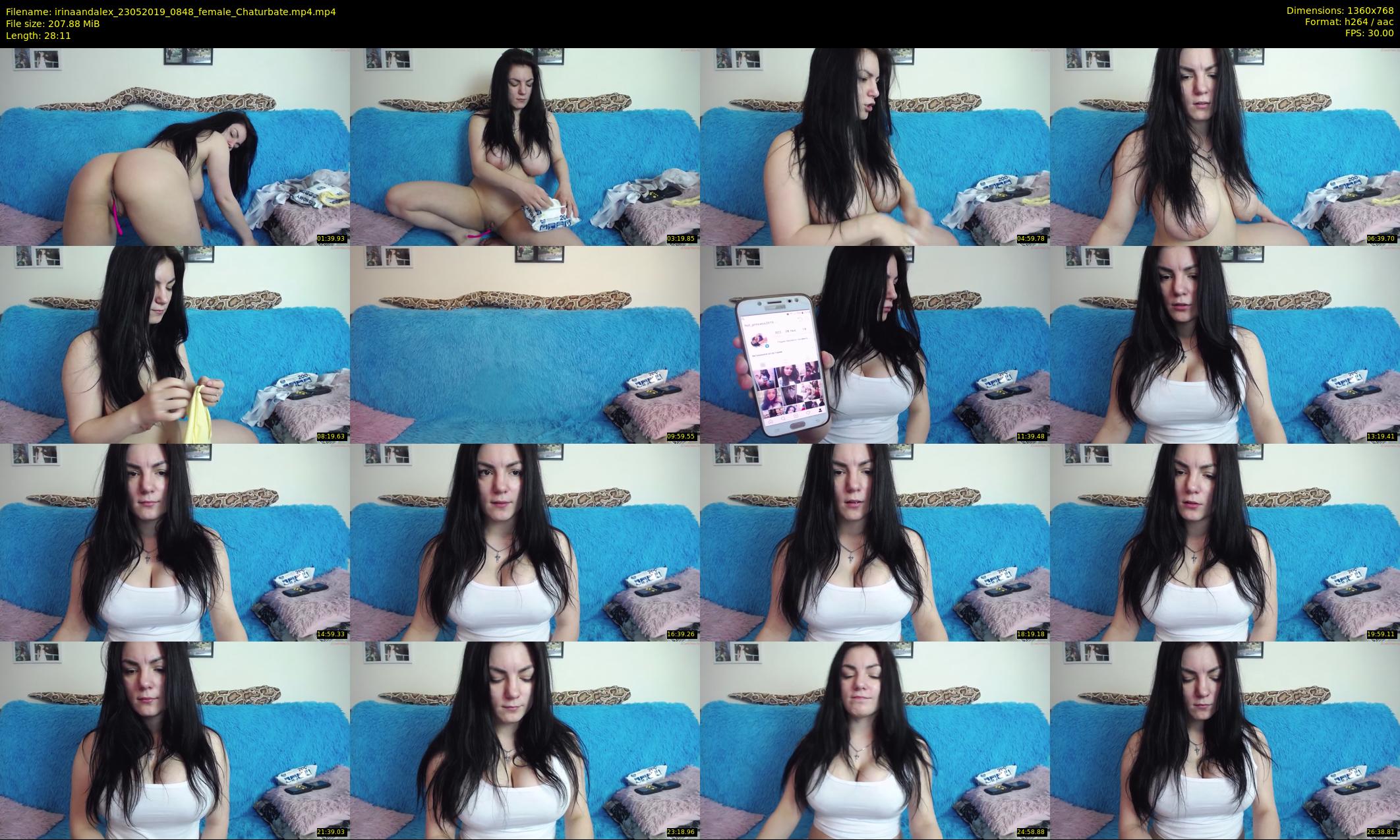 irinaandalex — 29 minute Chaturbate couple cam show recording, 720p, May 23, 2019