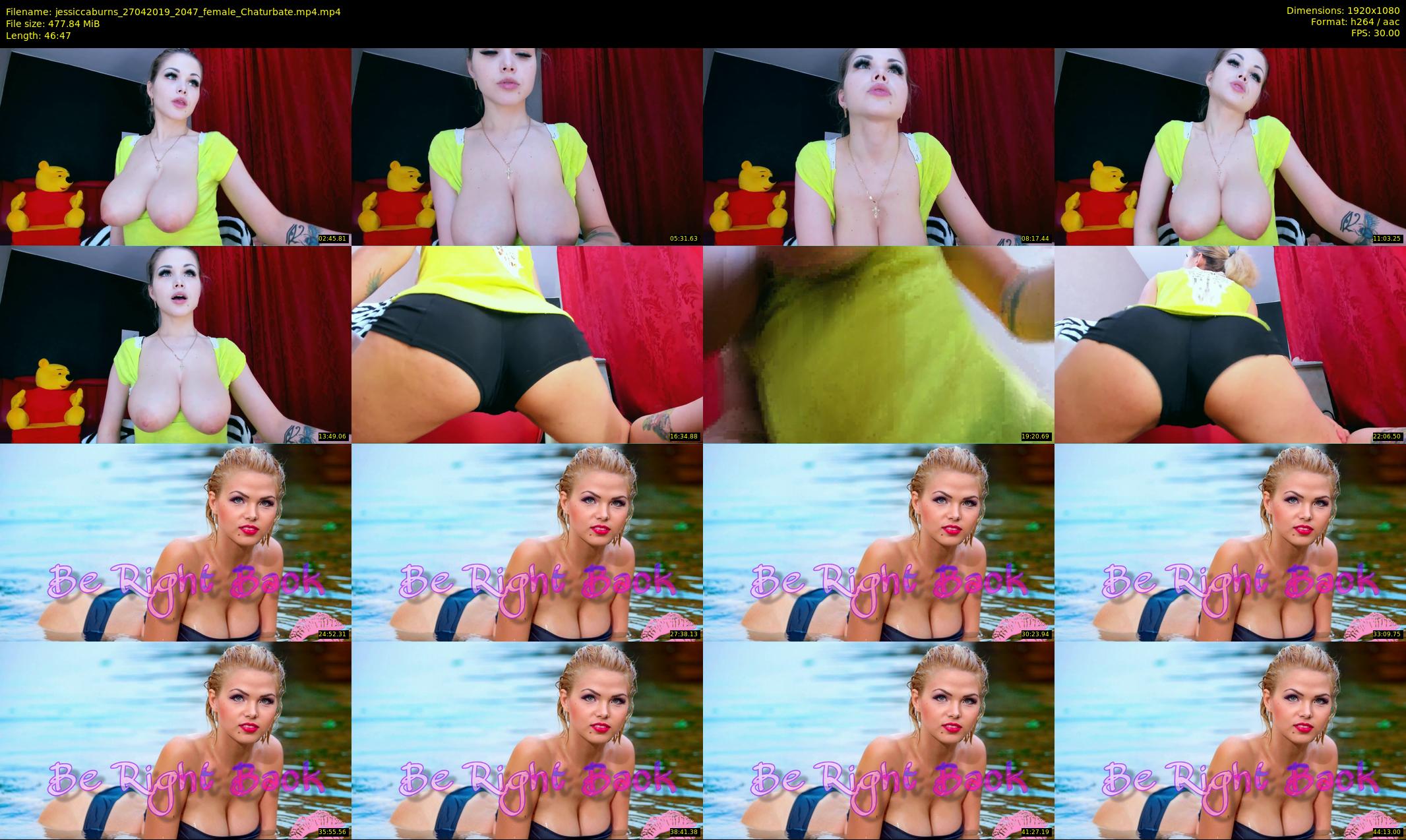 jessiccaburns — 47 minute Chaturbate female cam show recording, 1080p, Apr 27, 2019