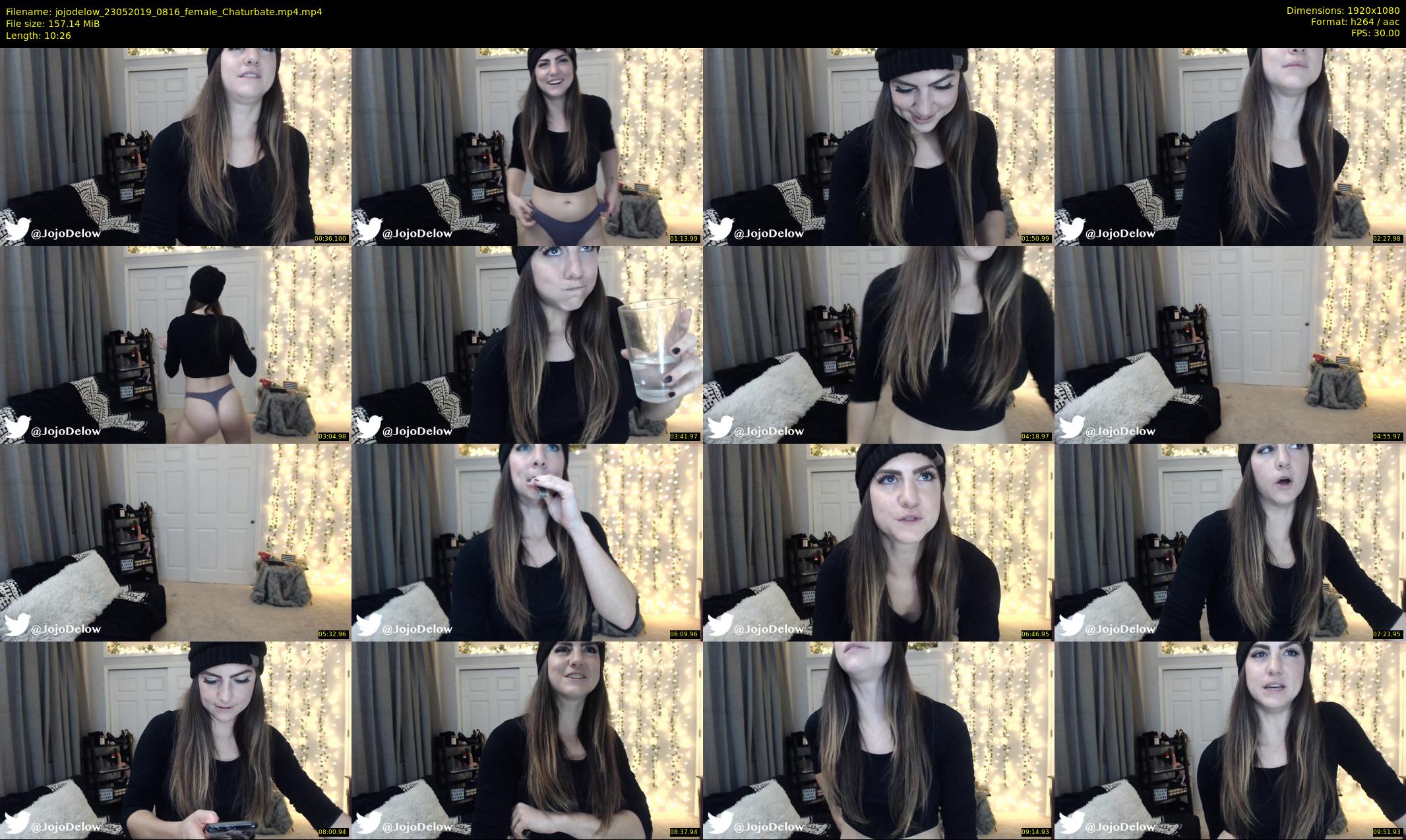jojodelow — 11 minute Chaturbate female cam show recording, 1080p, May 23, 2019