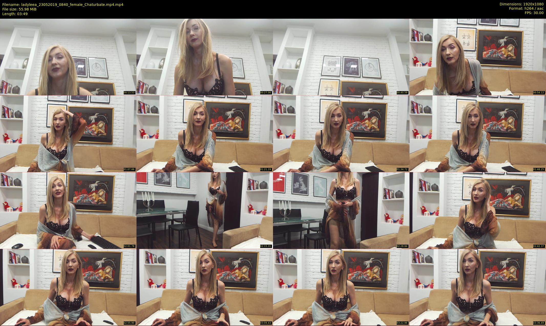 ladyleea — 4 minute Chaturbate female cam show recording, 1080p, May 23, 2019