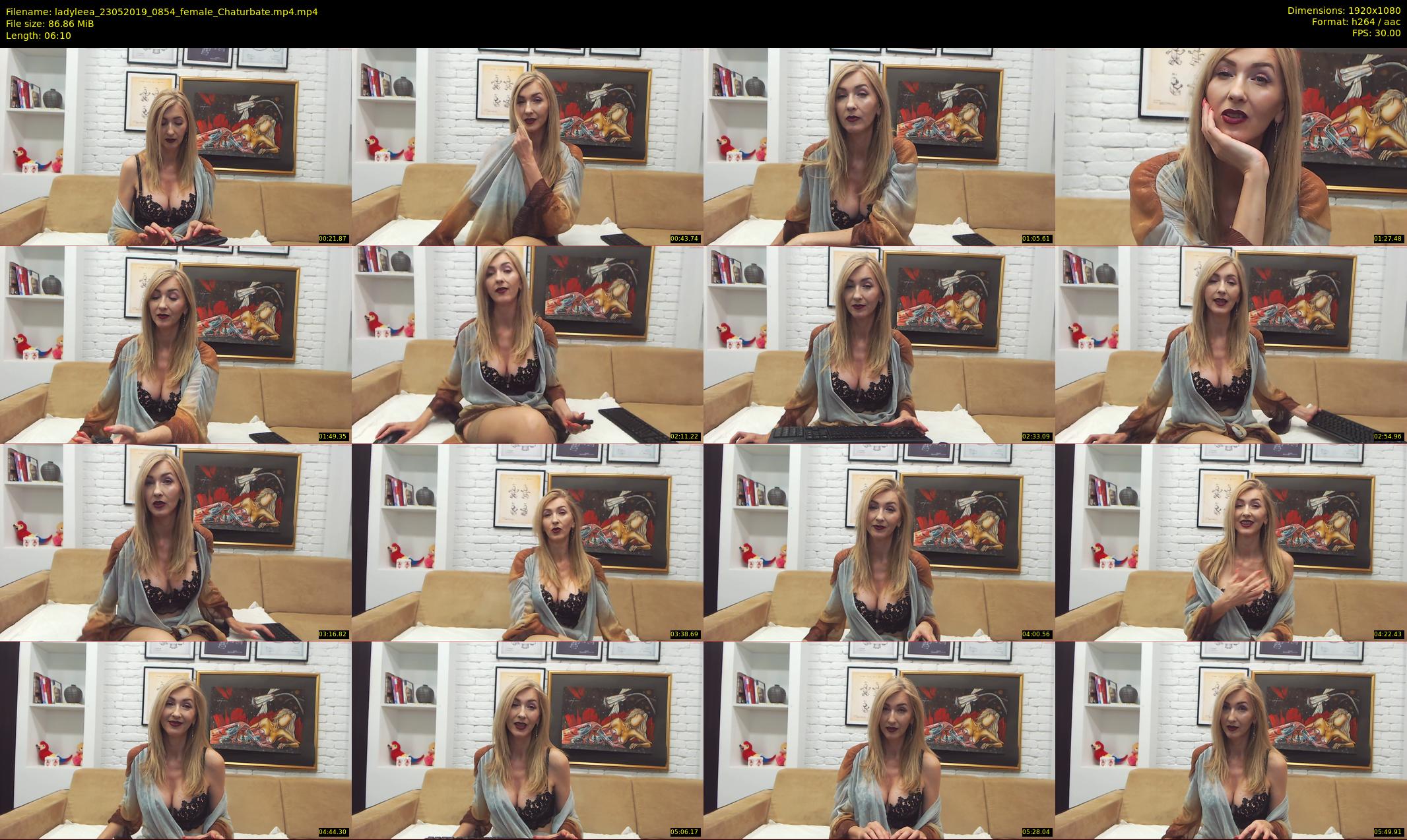 ladyleea — 7 minute Chaturbate female cam show recording, 1080p, May 23, 2019