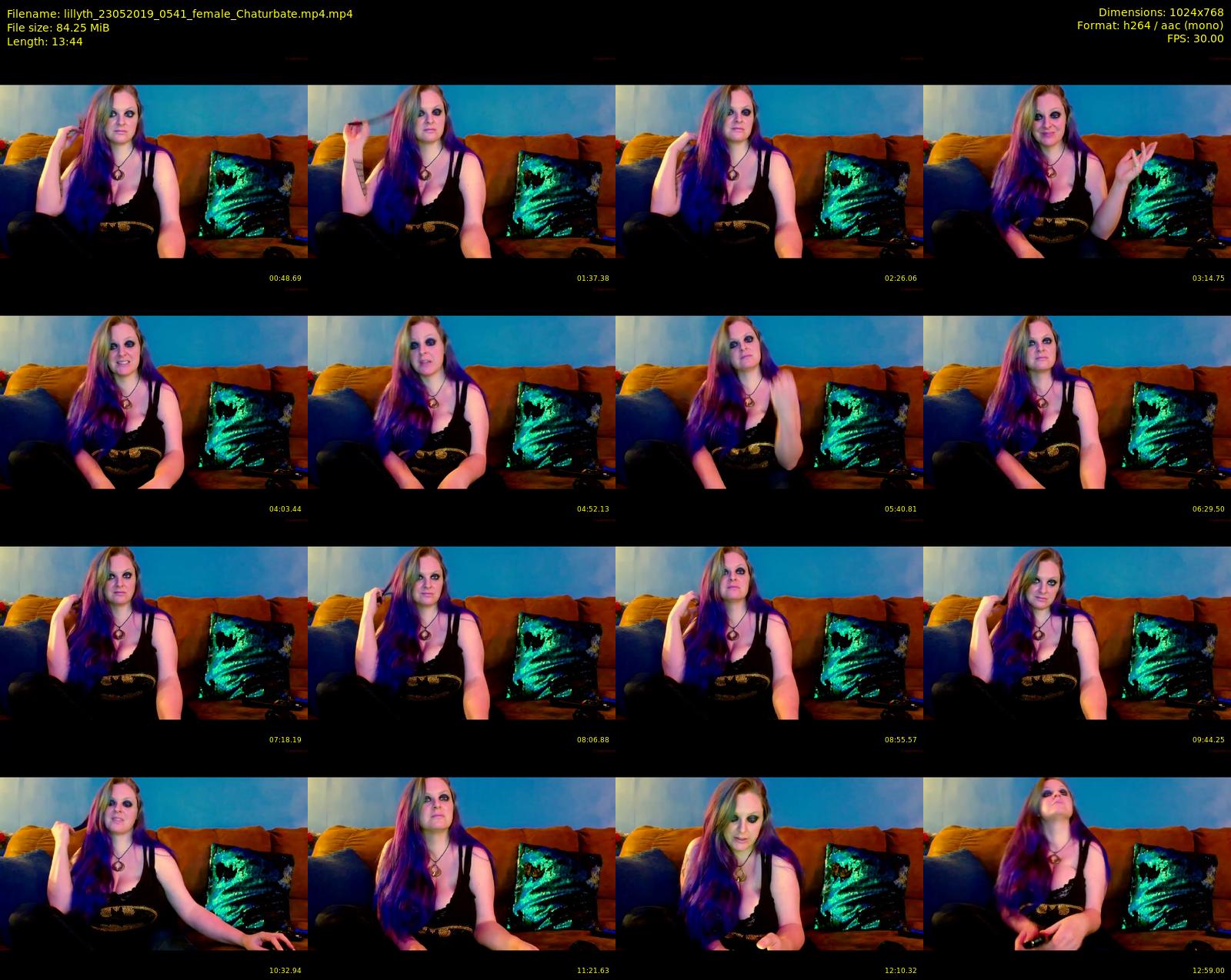 lillyth — 14 minute Chaturbate female cam show recording, 720p, May 23, 2019