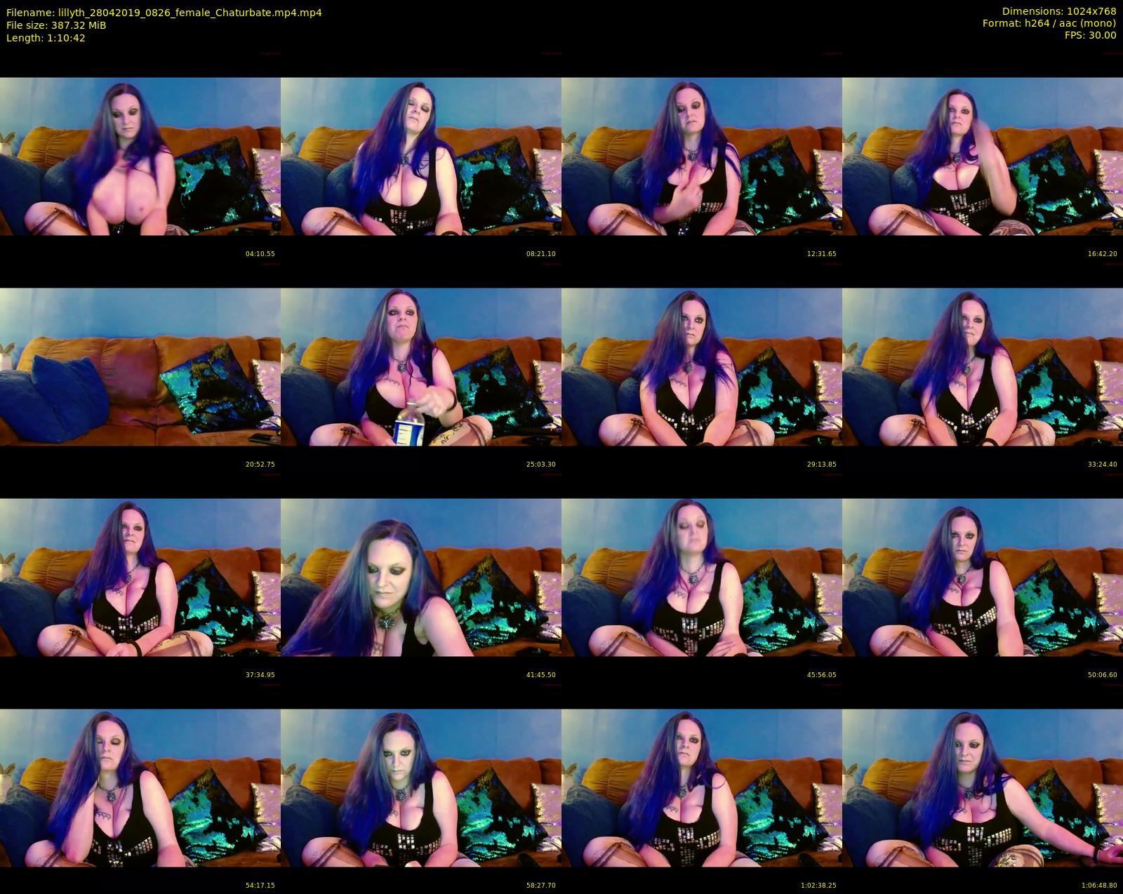 lillyth — 71 minute Chaturbate female cam show recording, 720p, Apr 28, 2019