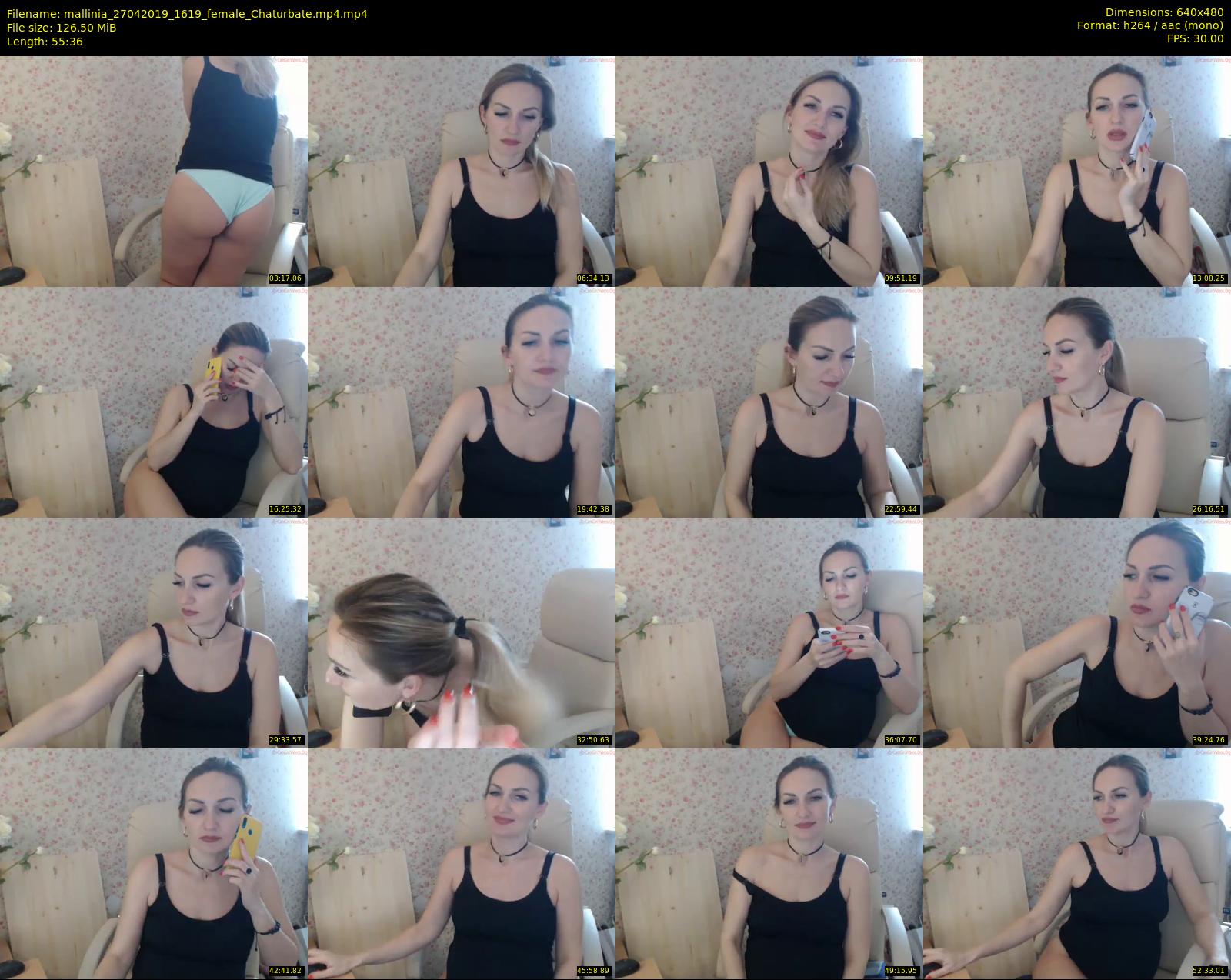 mallinia — 56 minute Chaturbate female cam show recording, 480p, Apr 27, 2019