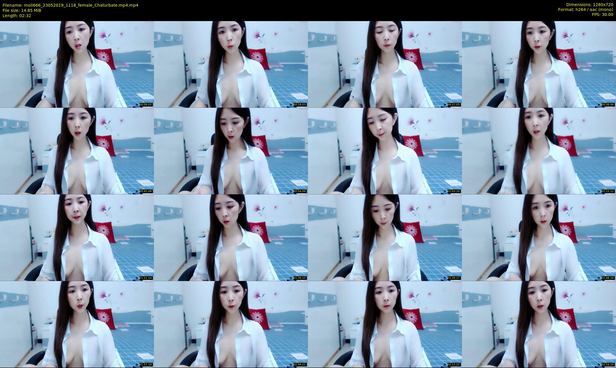 moli666 — 3 minute Chaturbate female cam show recording, 720p, May 23, 2019