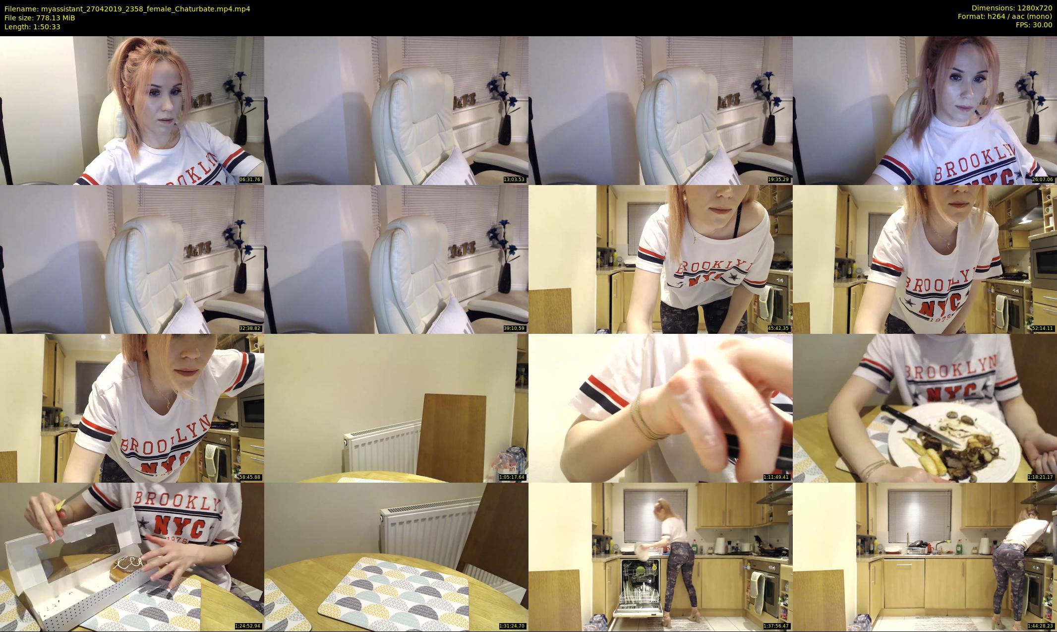 myassistant — 111 minute Chaturbate female cam show recording, 720p, Apr 27, 2019