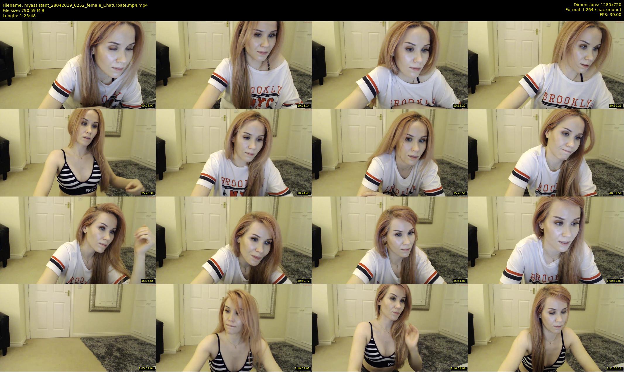 myassistant — 86 minute Chaturbate female cam show recording, 720p, Apr 28, 2019