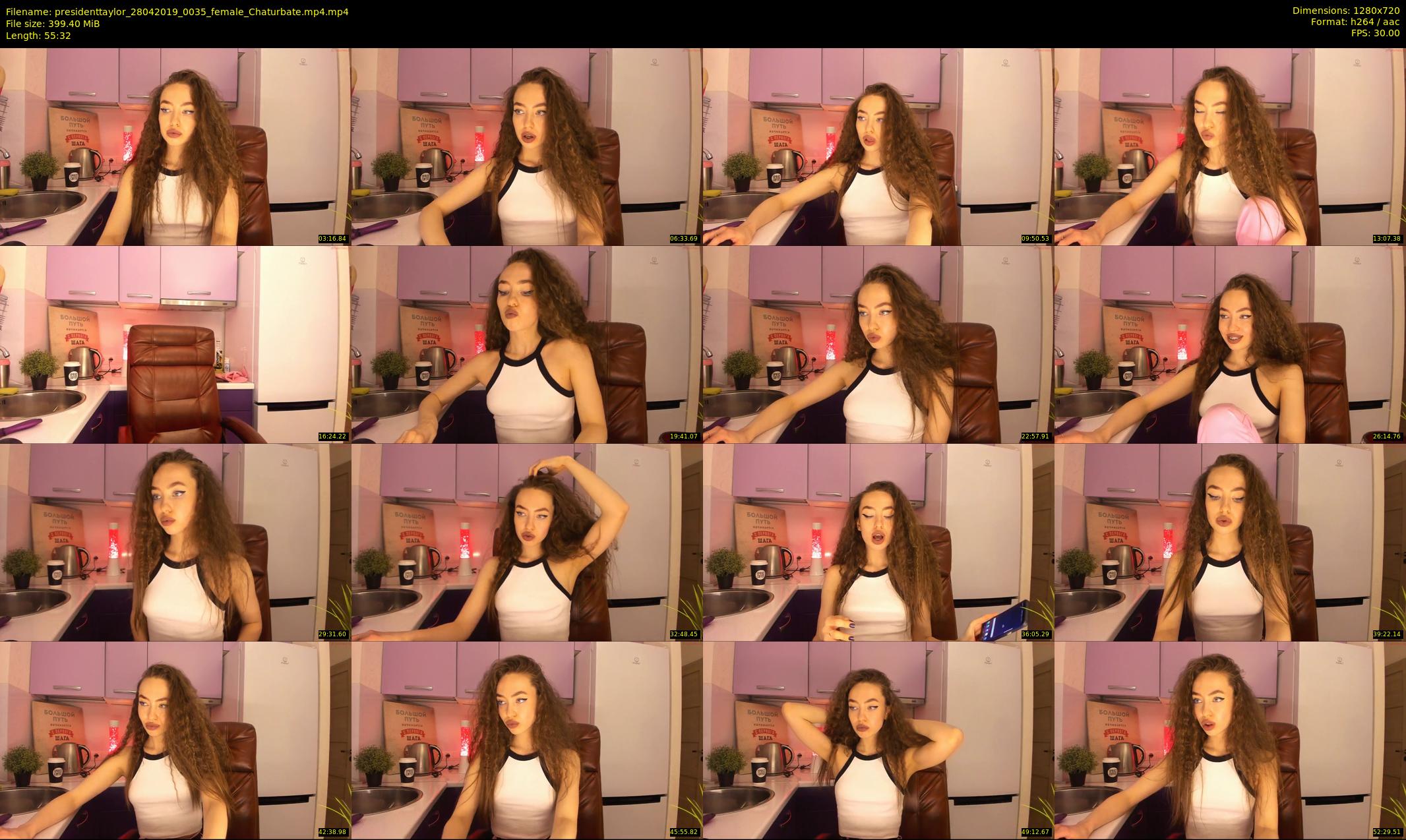 presidenttaylor — 56 minute Chaturbate female cam show recording, 720p, Apr 28, 2019