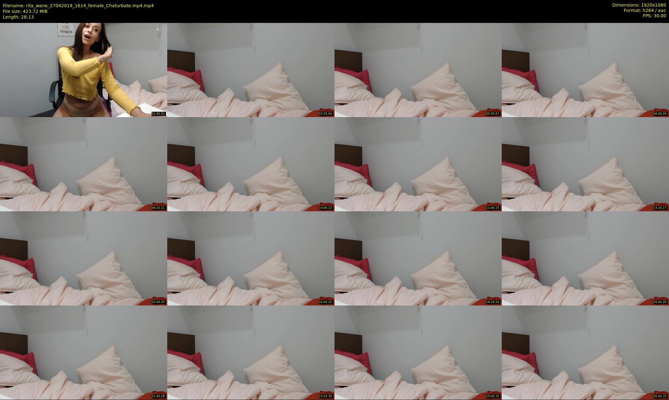 rita_wane — 29 minute Chaturbate female cam show recording, 1080p, Apr 27, 2019