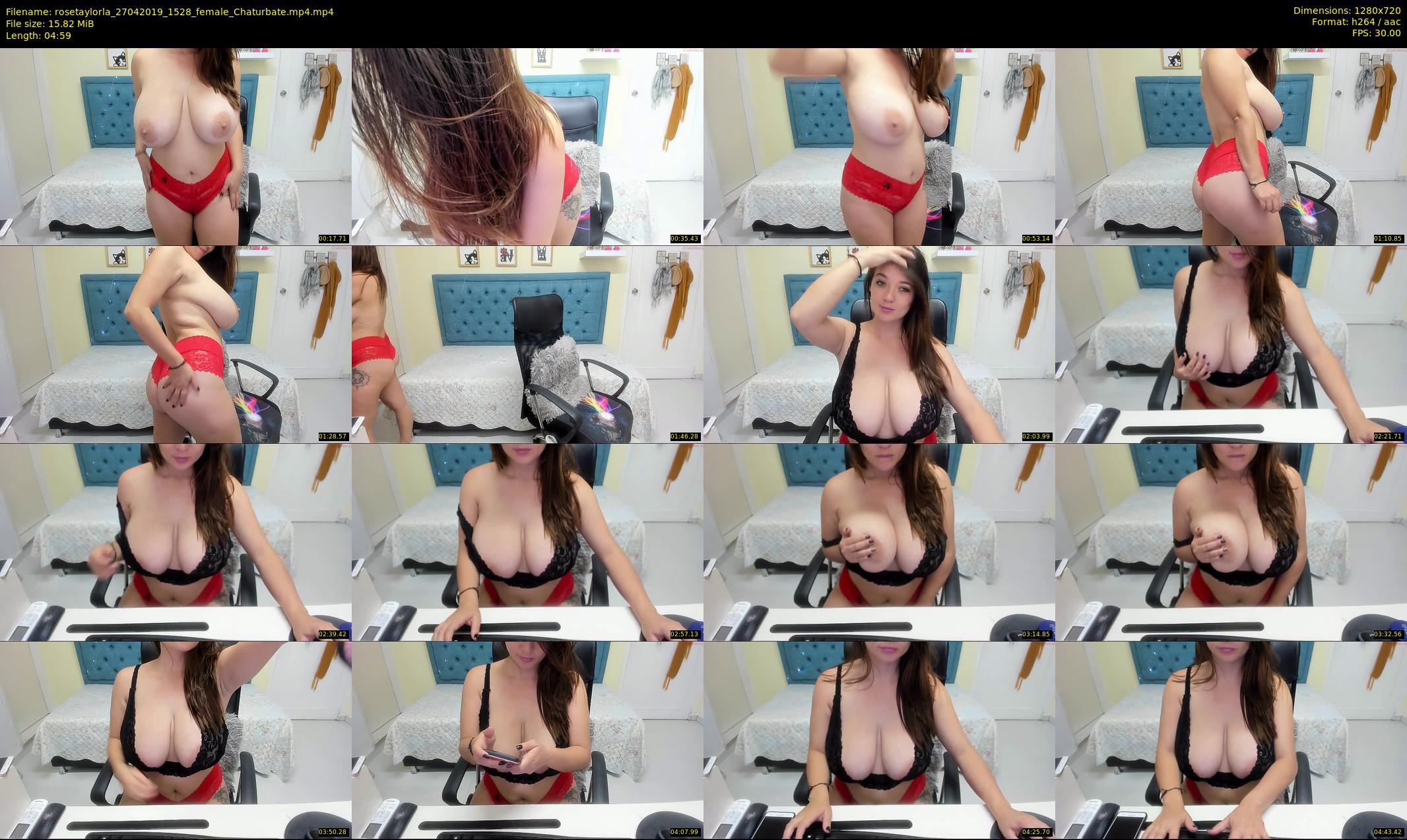 rosetaylorla — 5 minute Chaturbate female cam show recording, 720p, Apr 27, 2019