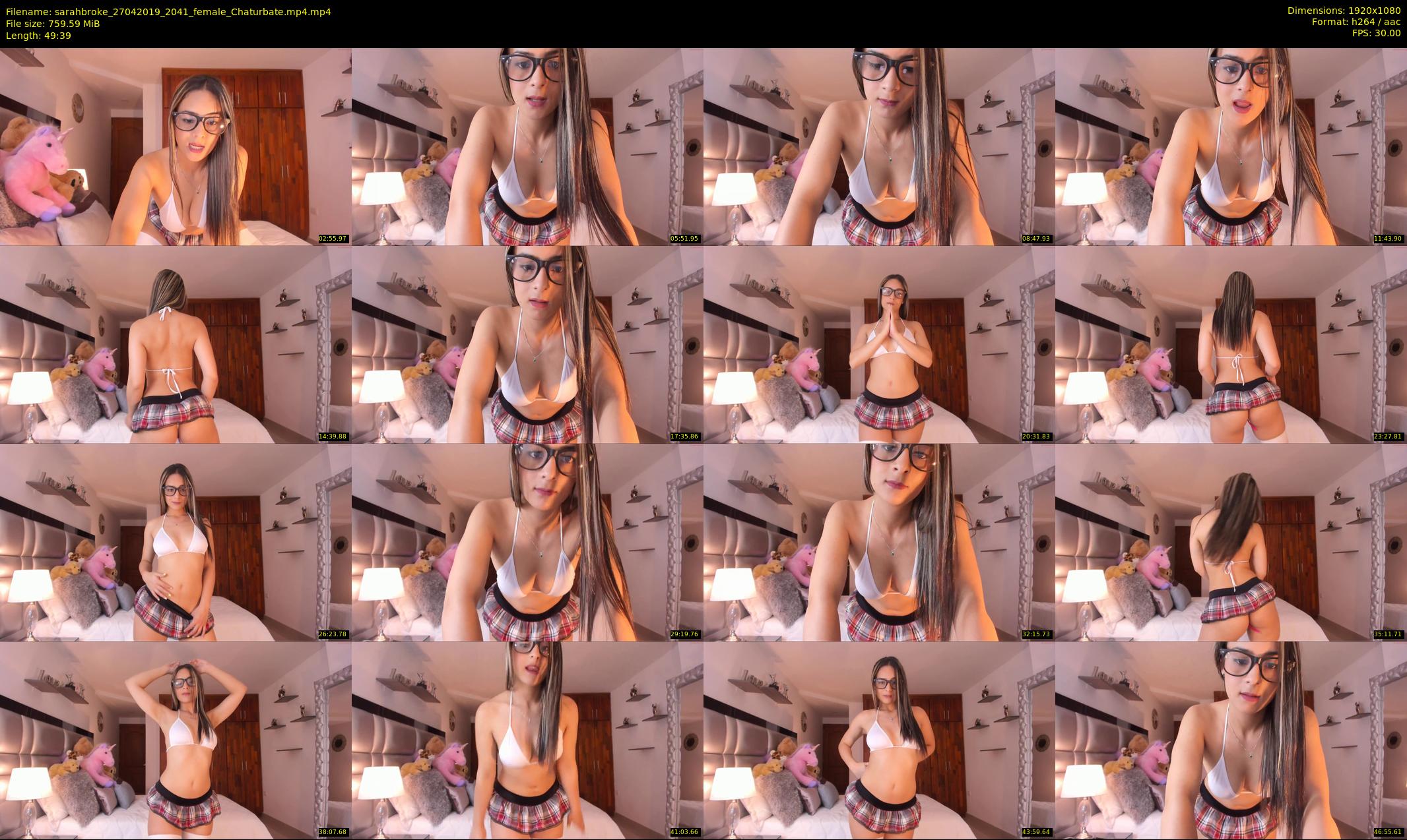 sarahbroke — 50 minute Chaturbate female cam show recording, 1080p, Apr 27, 2019