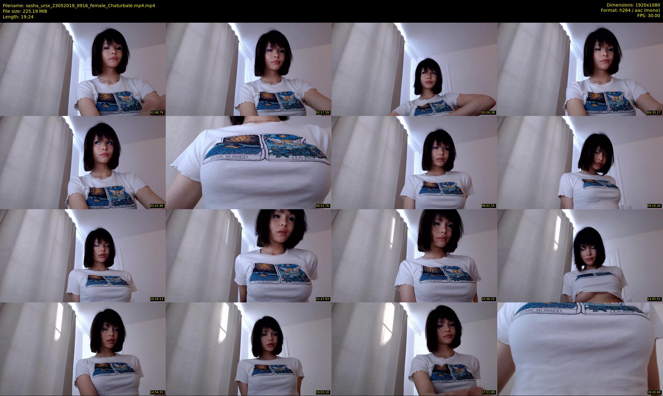 sasha_ursx — 20 minute Chaturbate female cam show recording, 1080p, May 23, 2019