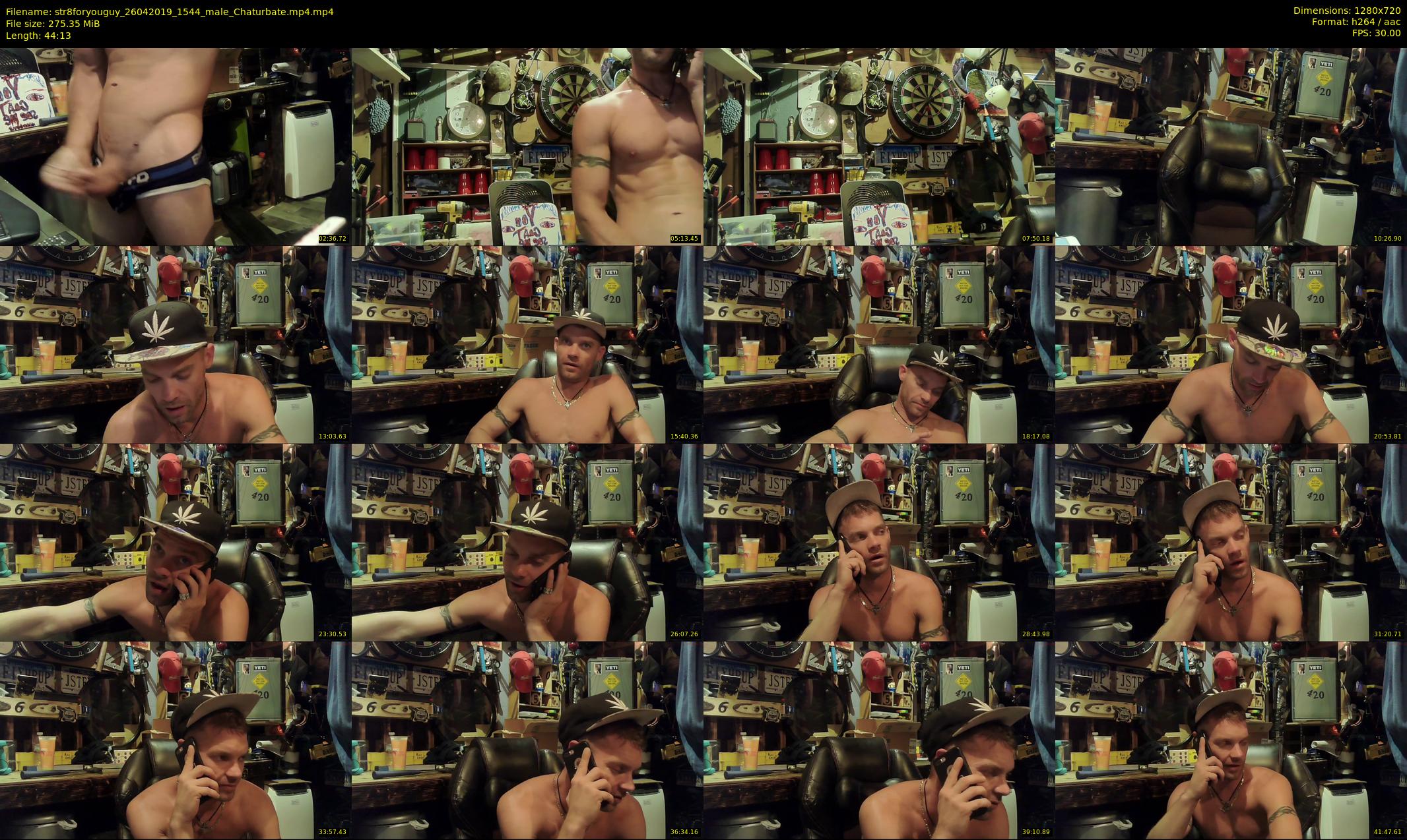 str8foryouguy — 45 minute Chaturbate male cam show recording, 720p, Apr 26, 2019