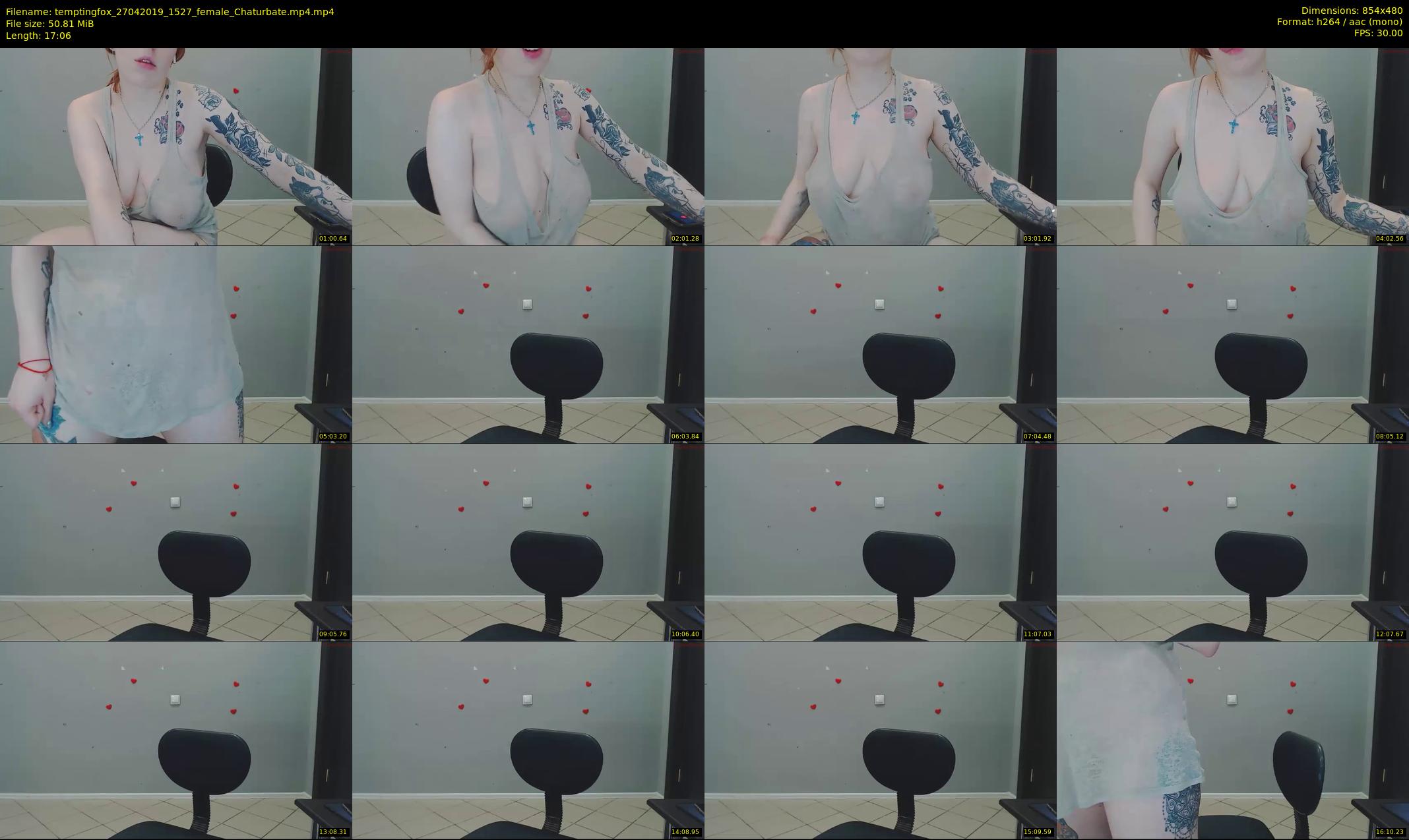 temptingfox — 18 minute Chaturbate female cam show recording, 480p, Apr 27, 2019