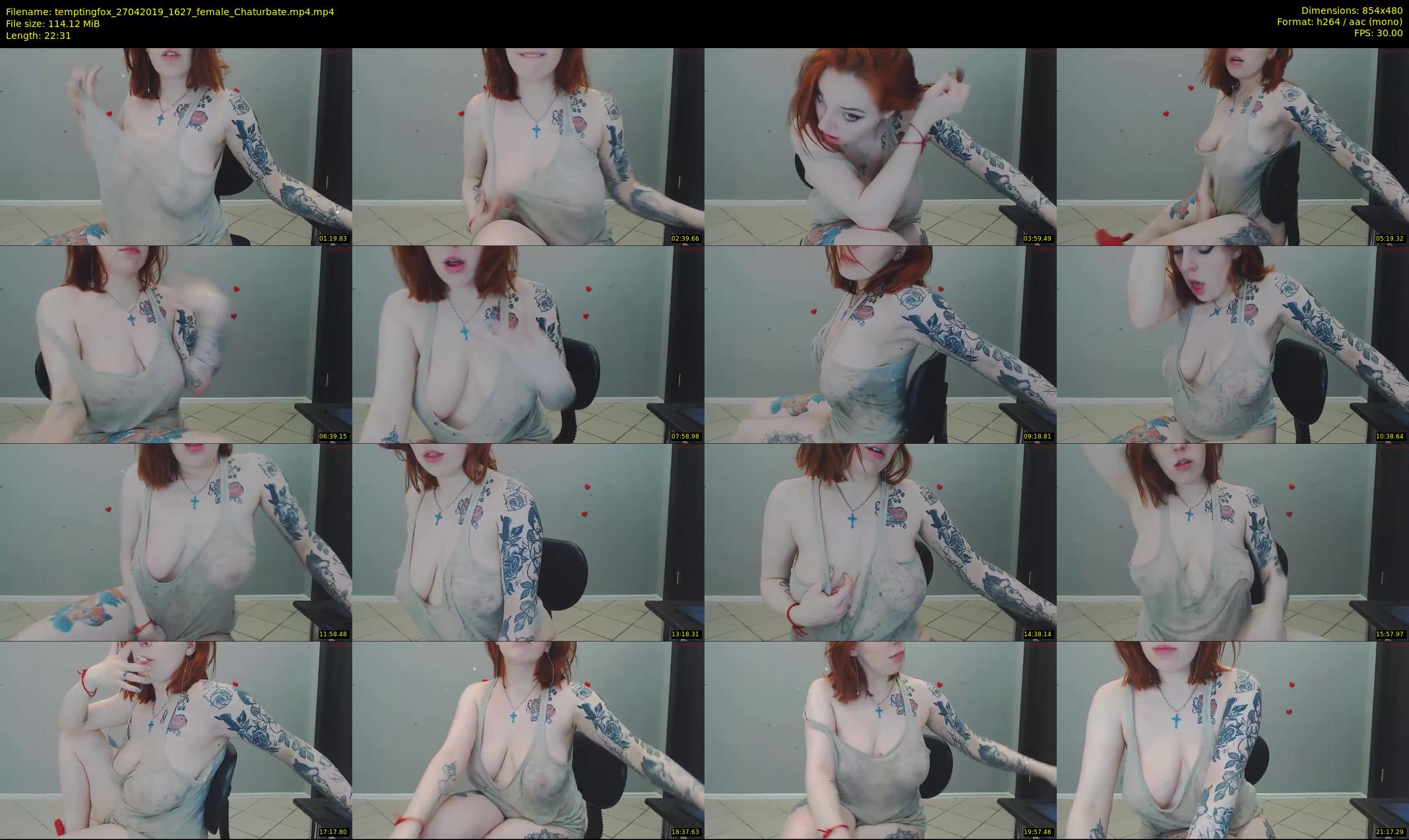 temptingfox — 23 minute Chaturbate female cam show recording, 480p, Apr 27, 2019