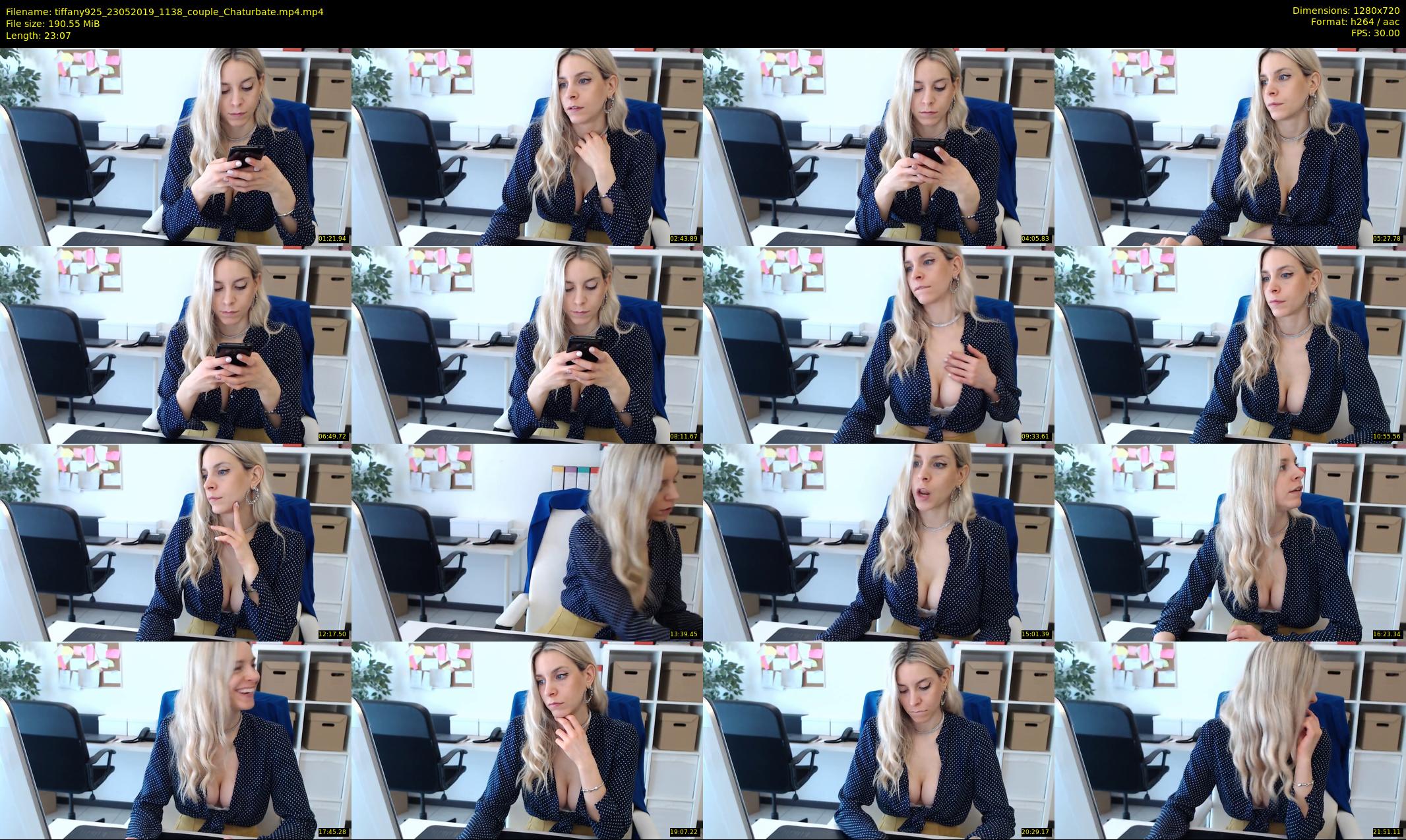 tiffany925 — 24 minute Chaturbate female cam show recording, 720p, May 23, 2019