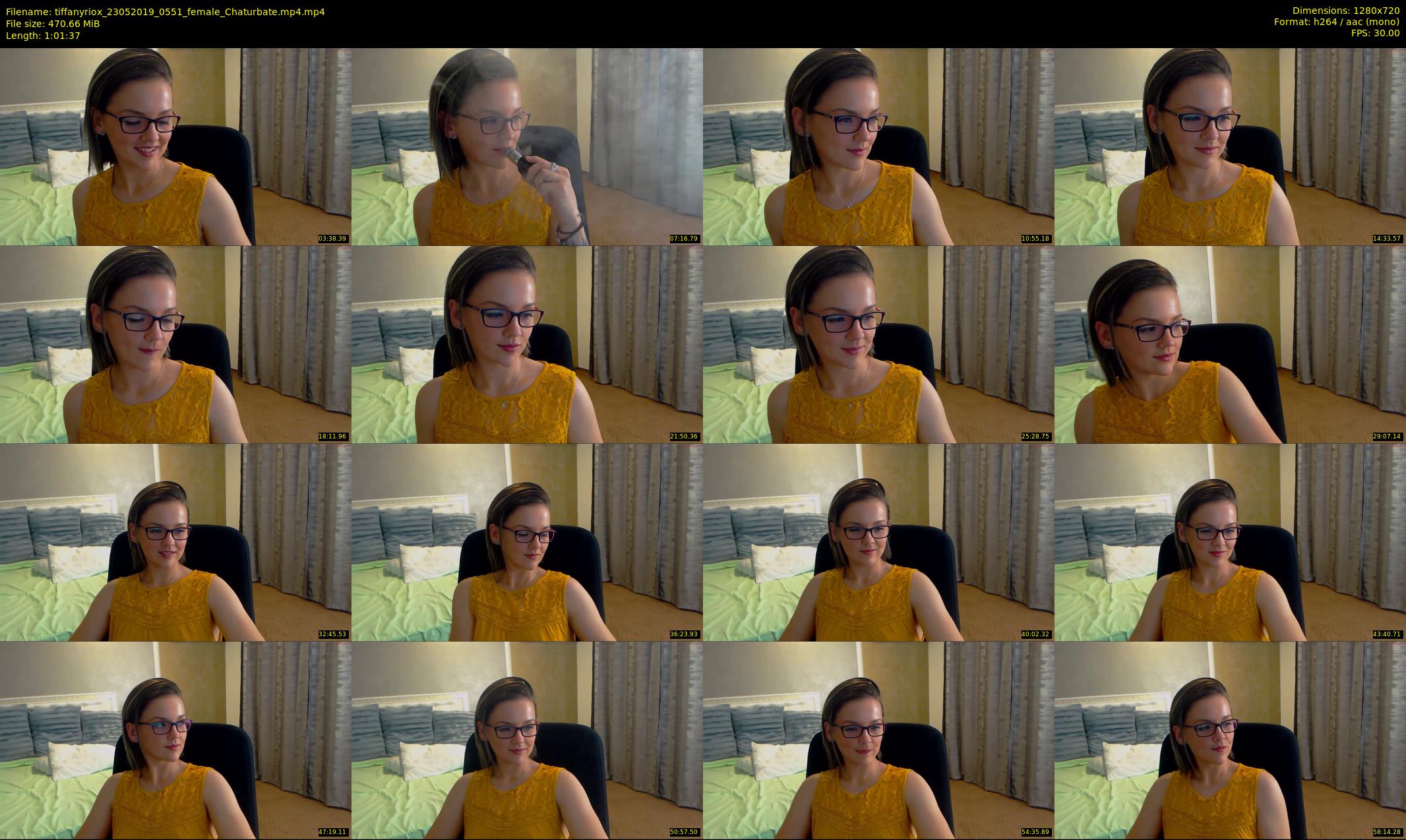 tiffanyriox — 62 minute Chaturbate female cam show recording, 720p, May 23, 2019