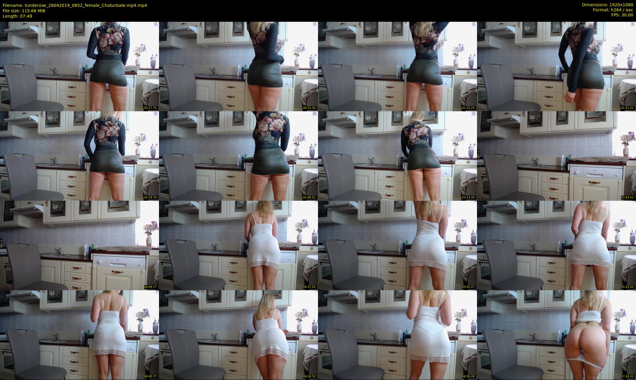 tunderose — 8 minute Chaturbate female cam show recording, 1080p, Apr 28, 2019