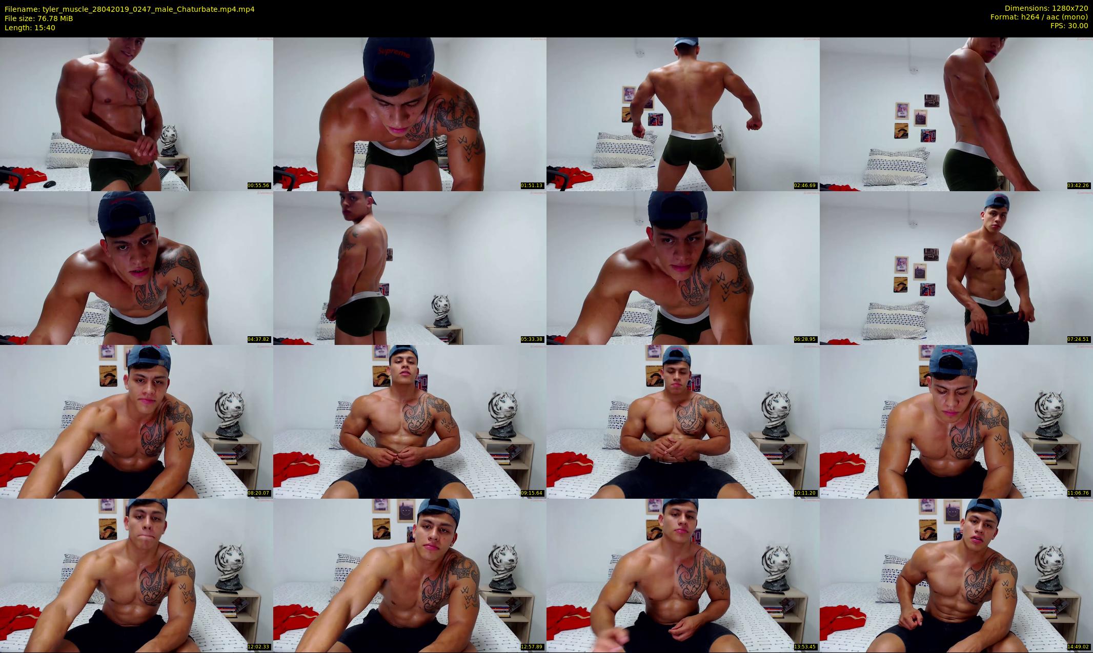 tyler_muscle — 16 minute Chaturbate male cam show recording, 720p, Apr 28, 2019