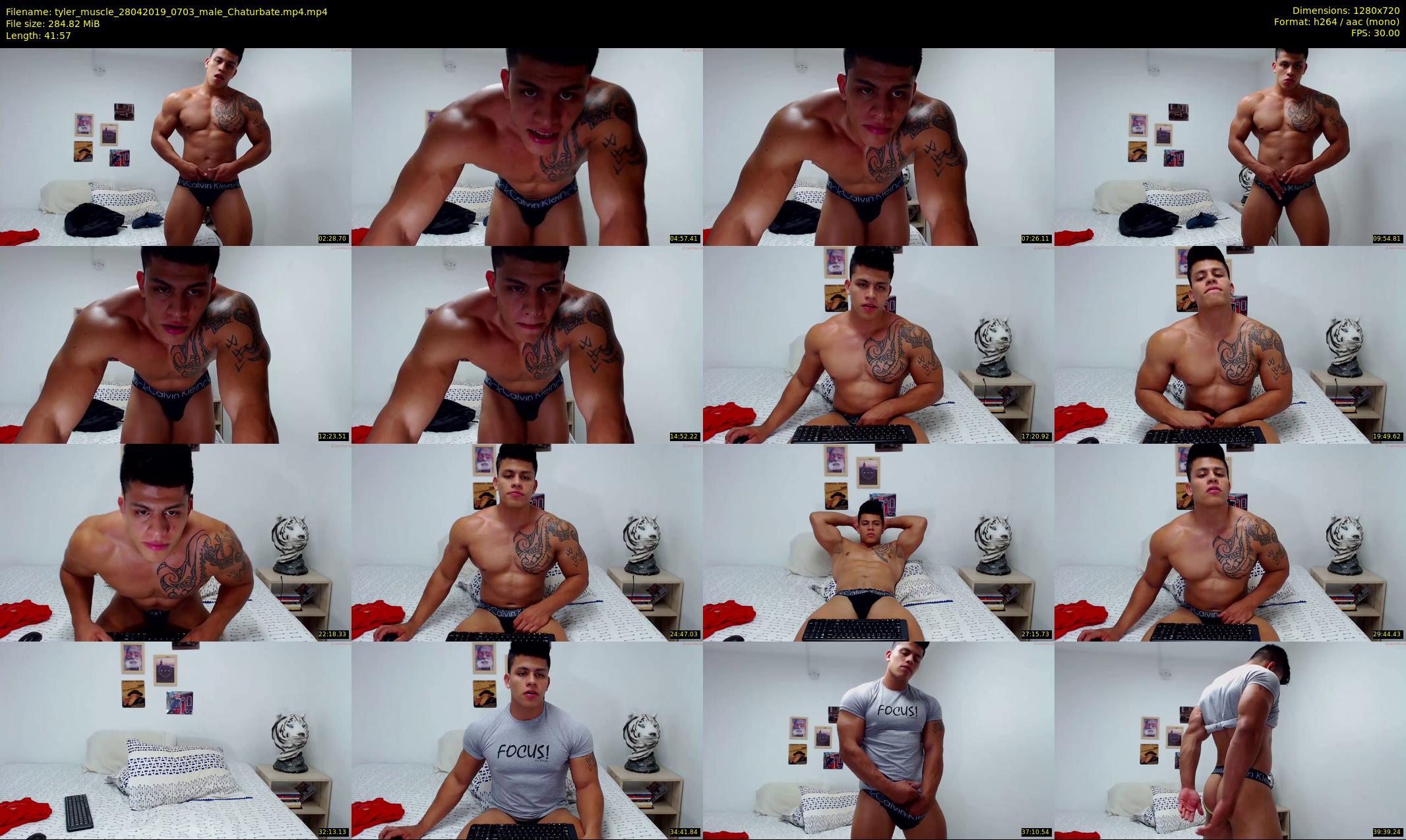 tyler_muscle — 42 minute Chaturbate male cam show recording, 720p, Apr 28, 2019