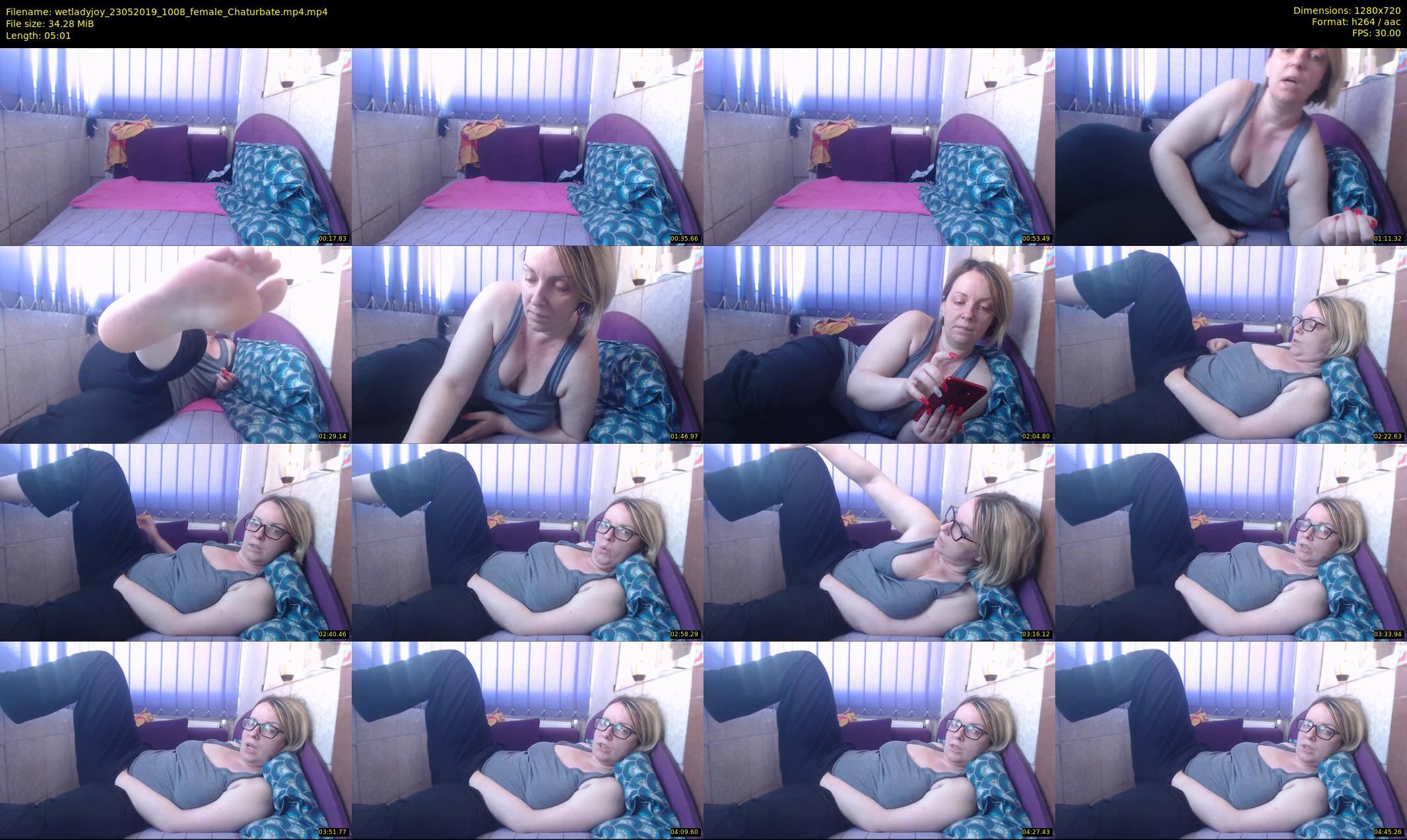 wetladyjoy — 6 minute Chaturbate female cam show recording, 720p, May 23, 2019