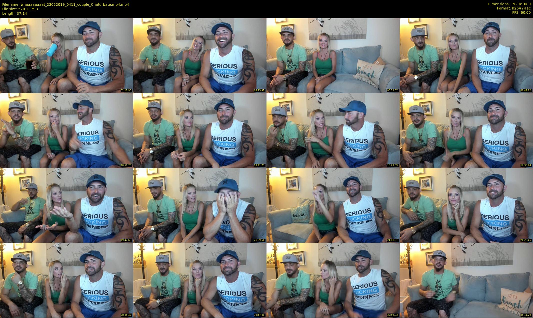 whaaaaaaaat — 38 minute Chaturbate couple cam show recording, 1080p, May 23, 2019
