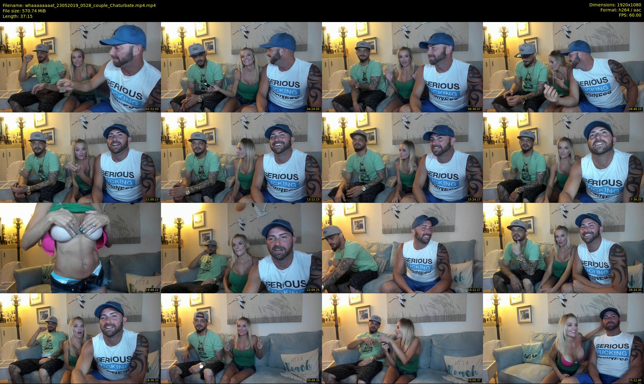 whaaaaaaaat — 38 minute Chaturbate couple cam show recording, 1080p, May 23, 2019