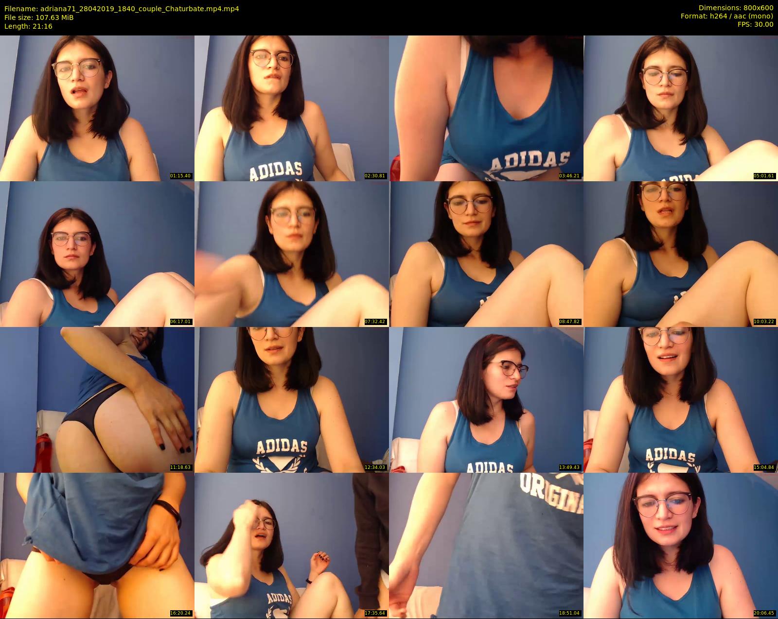 adriana71 — 22 minute Chaturbate couple cam show recording, 480p, Apr 28, 2019