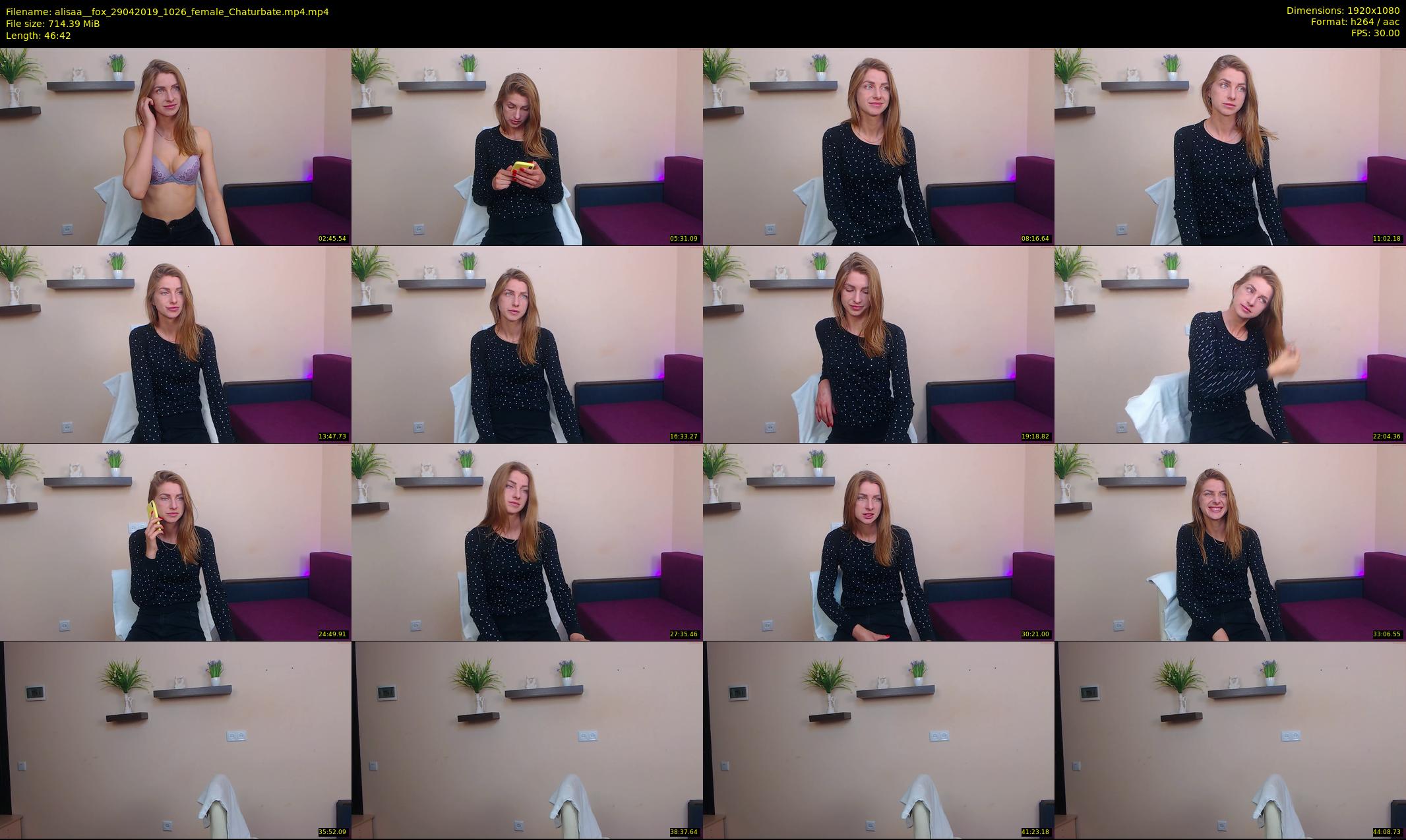 alisaa__fox — 47 minute Chaturbate female cam show recording, 1080p, Apr 29, 2019