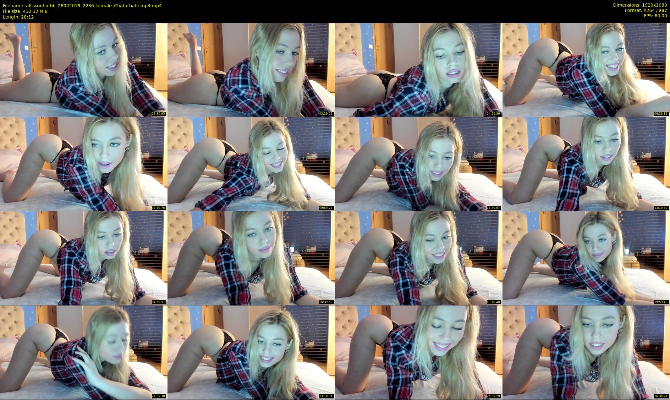 allissonhotbb — 29 minute Chaturbate female cam show recording, 1080p, Apr 28, 2019