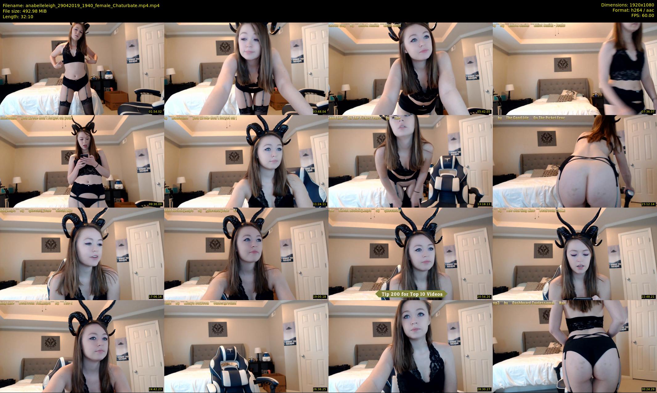 anabelleleigh — 33 minute Chaturbate female cam show recording, 1080p, Apr 29, 2019