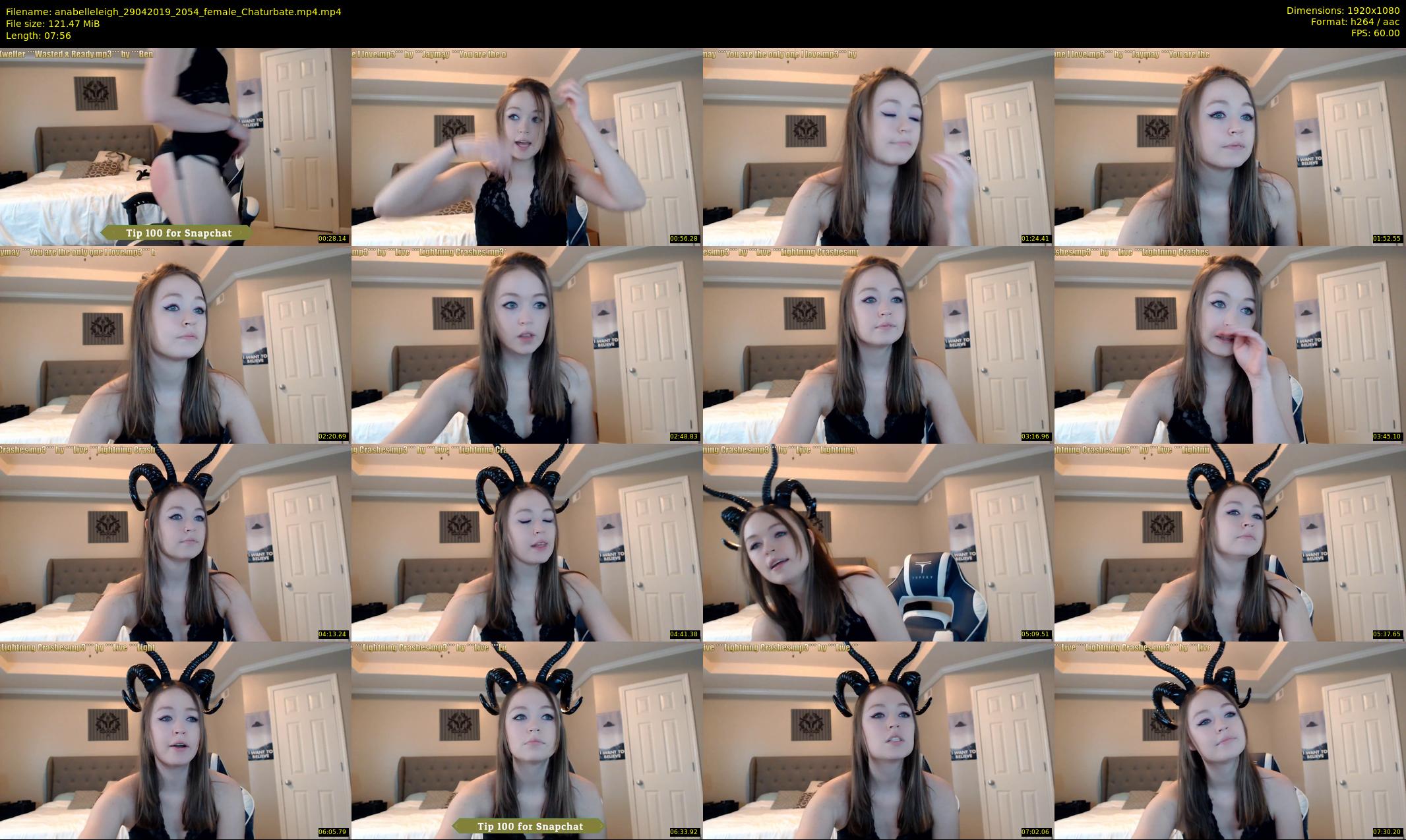 anabelleleigh — 8 minute Chaturbate female cam show recording, 1080p, Apr 29, 2019
